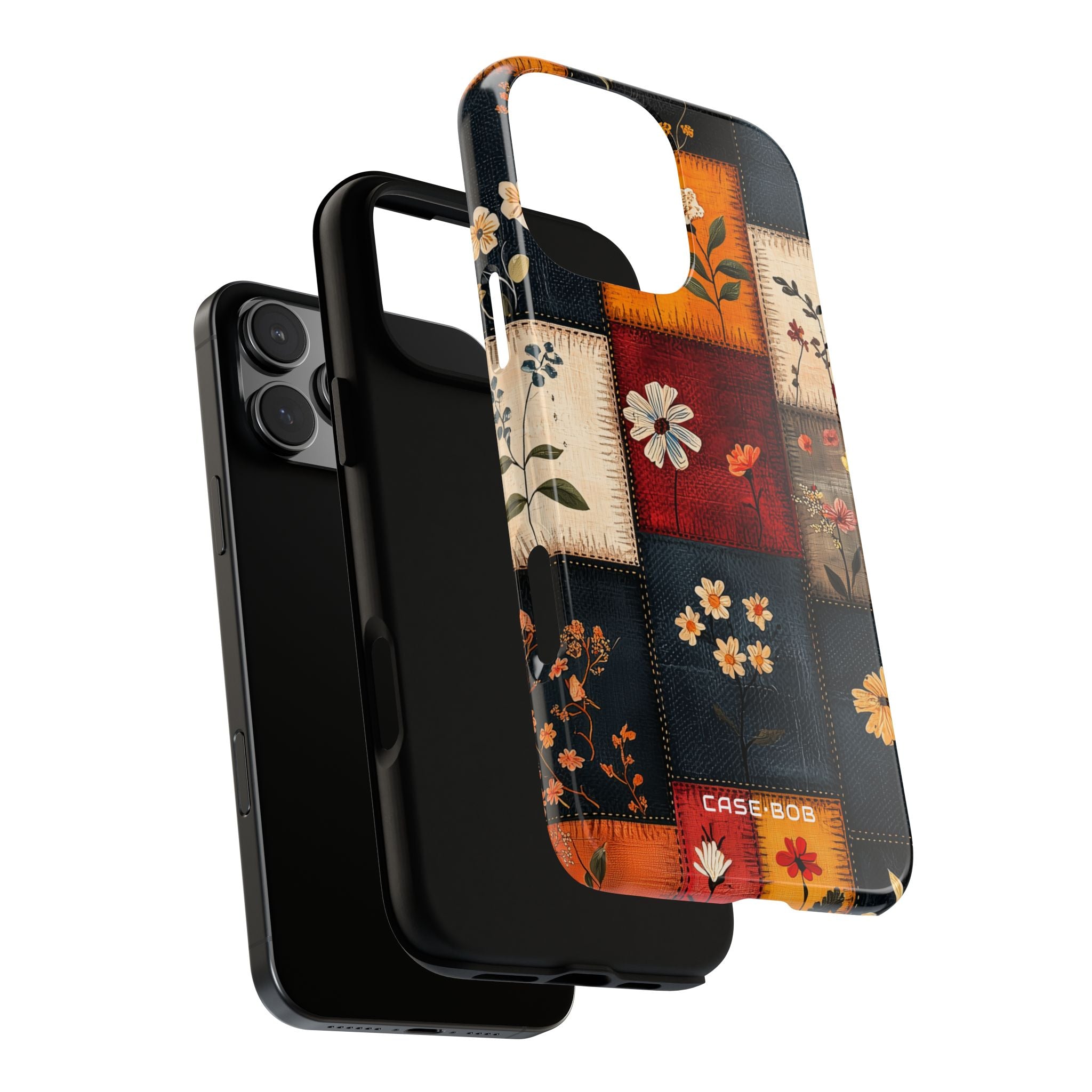 Patchwork Blooms iPhone 16 Pro Max Case - Tough