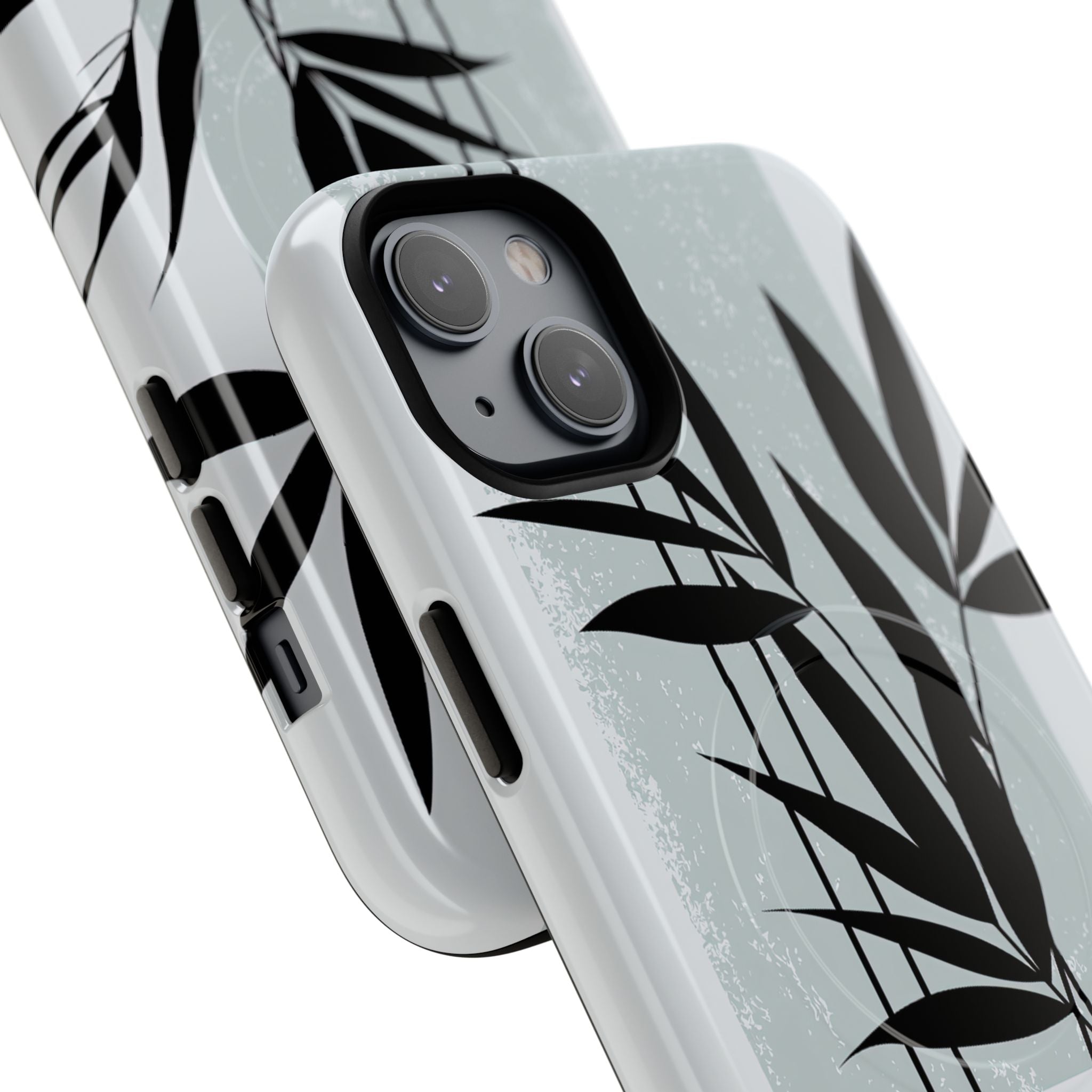 Grey Tough 2.0 Magsafe Phone Case for iPhone - Sage Bamboo Noir
