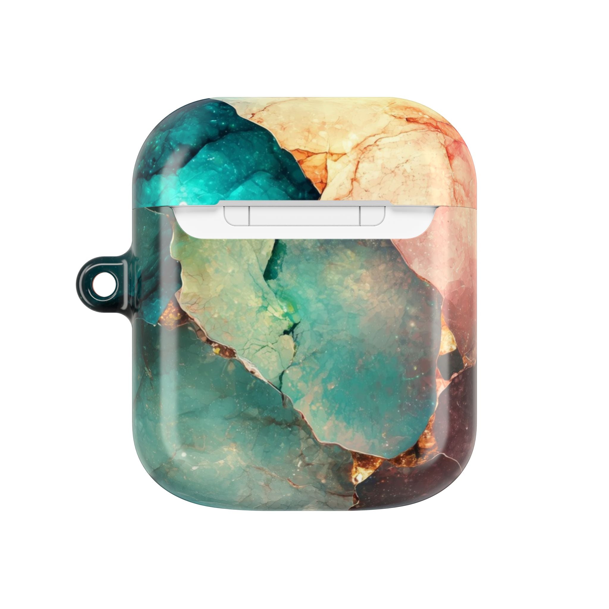 Fractured Gemstone Teal - AirPods Case