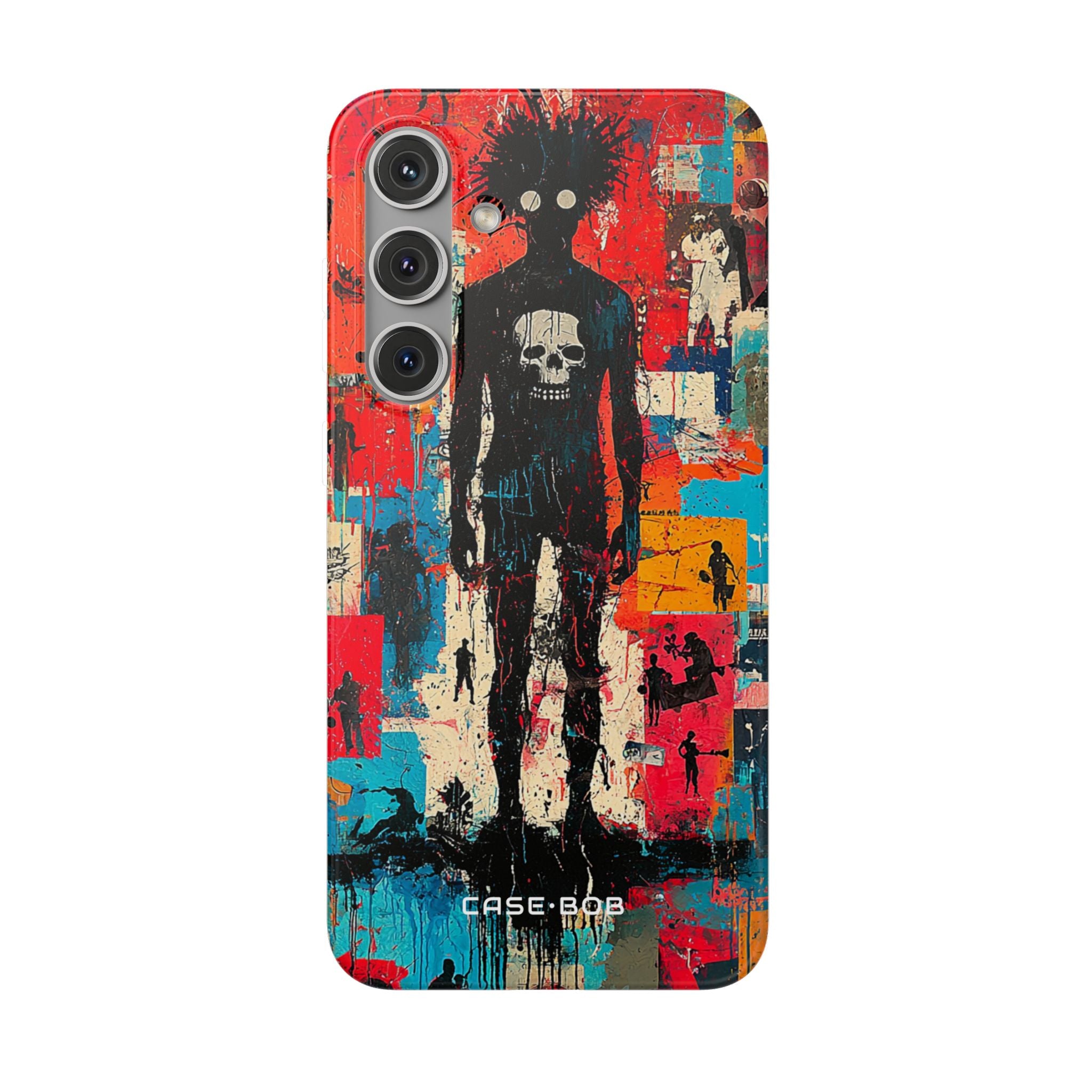 Spiky Skull Silhouette Samsung S24 Plus Case - Soft