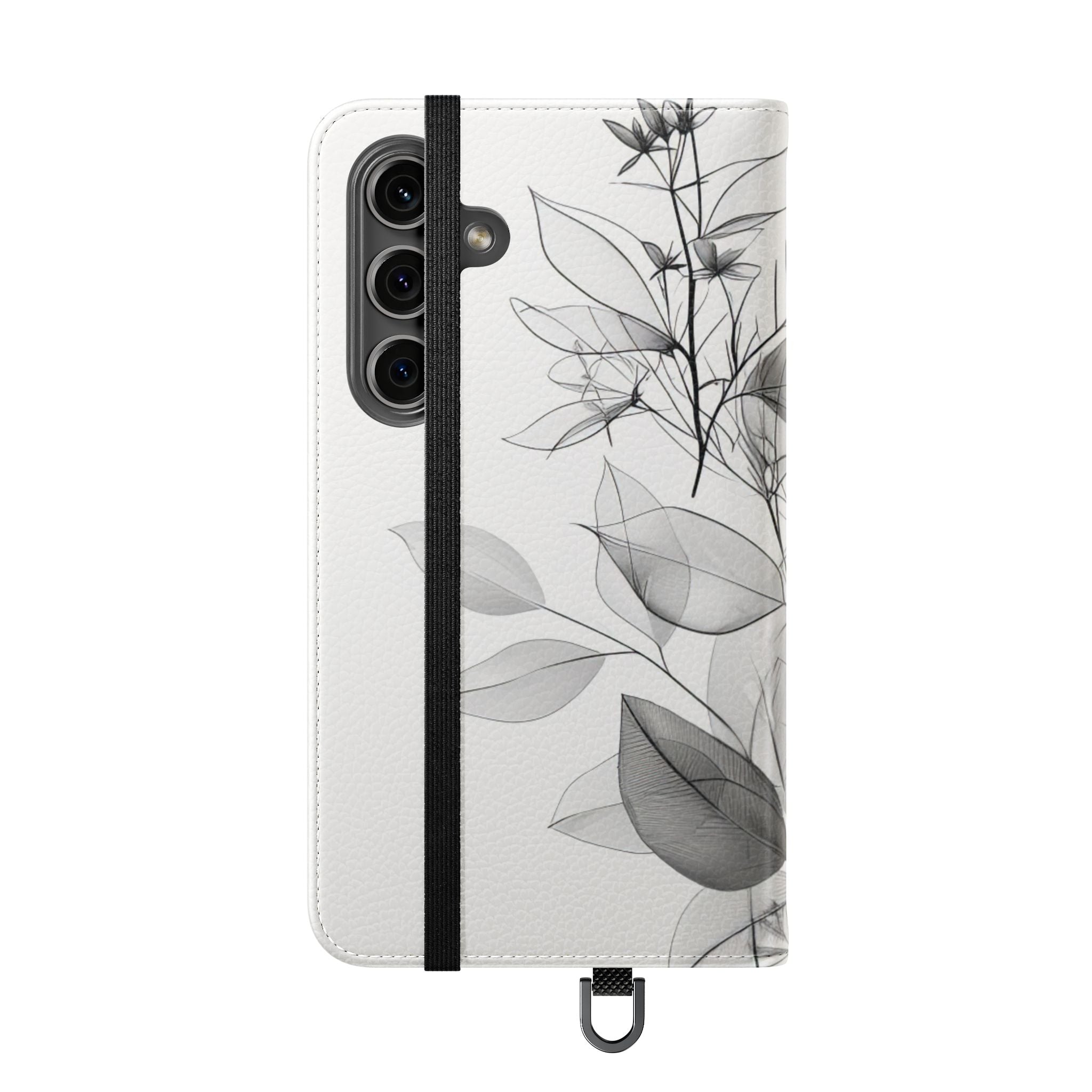 Silver Leaves - Samsung S24 Case - Wallet