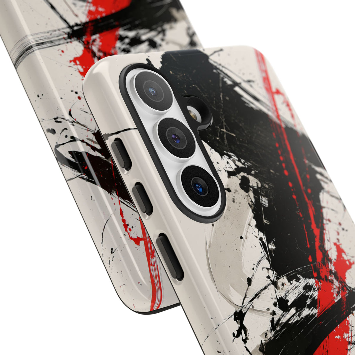 Crimson Sumi Slash · Tough Phone Case for Samsung · White