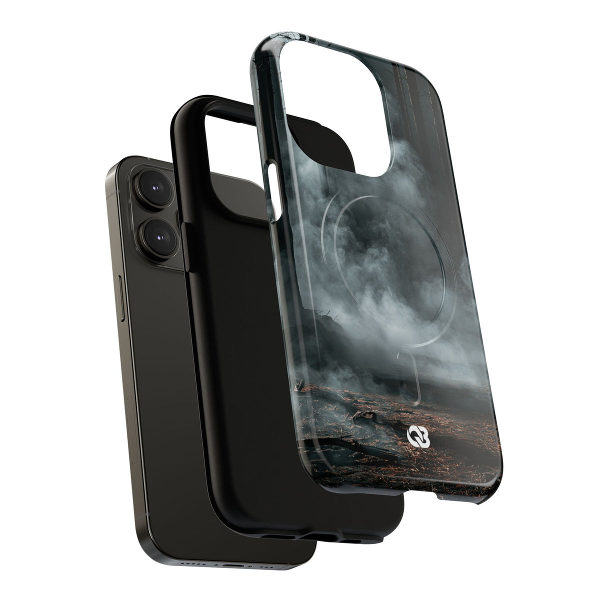 Shadowed Pine Mist · Tough 2.0 Magnetic Phone Case for iPhone · Black