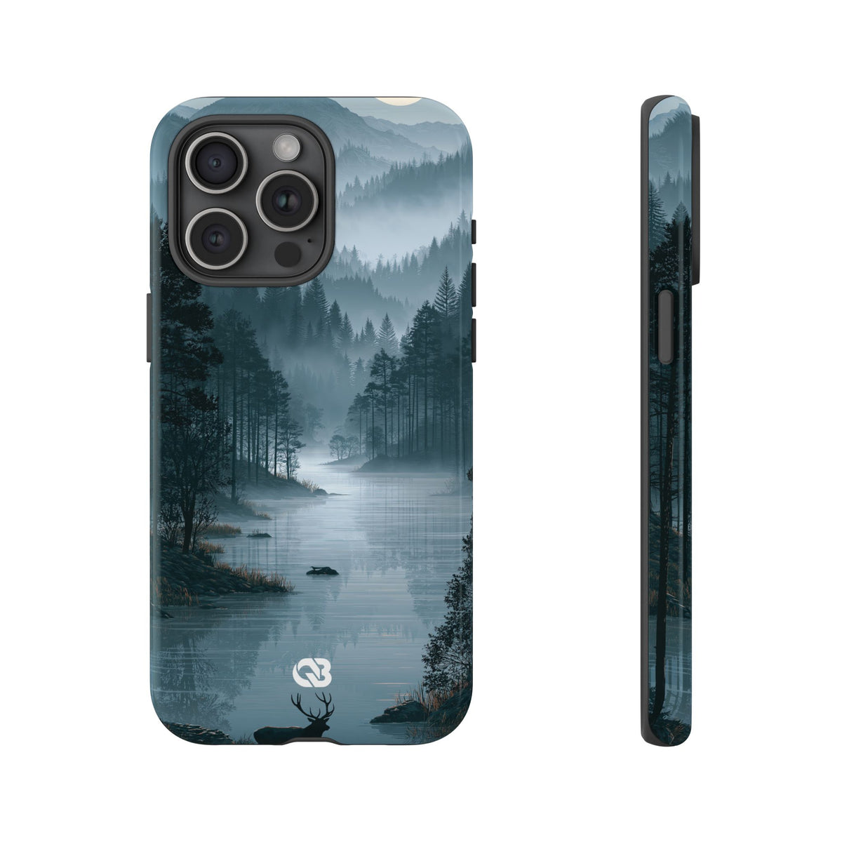 Silent Nordic Fjord · Tough Phone Case for iPhone · Blue