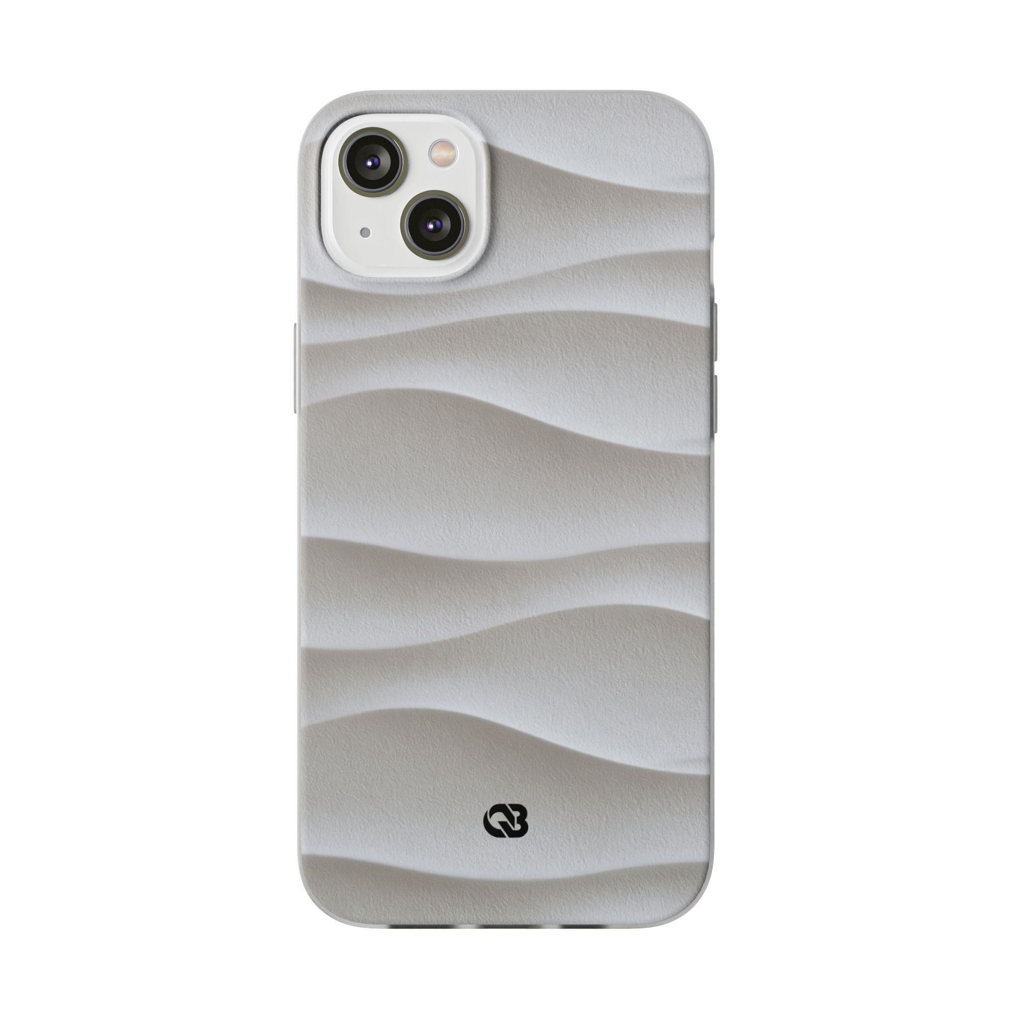 White Lite Phone Case for iPhone - Arctic Flow Ridges