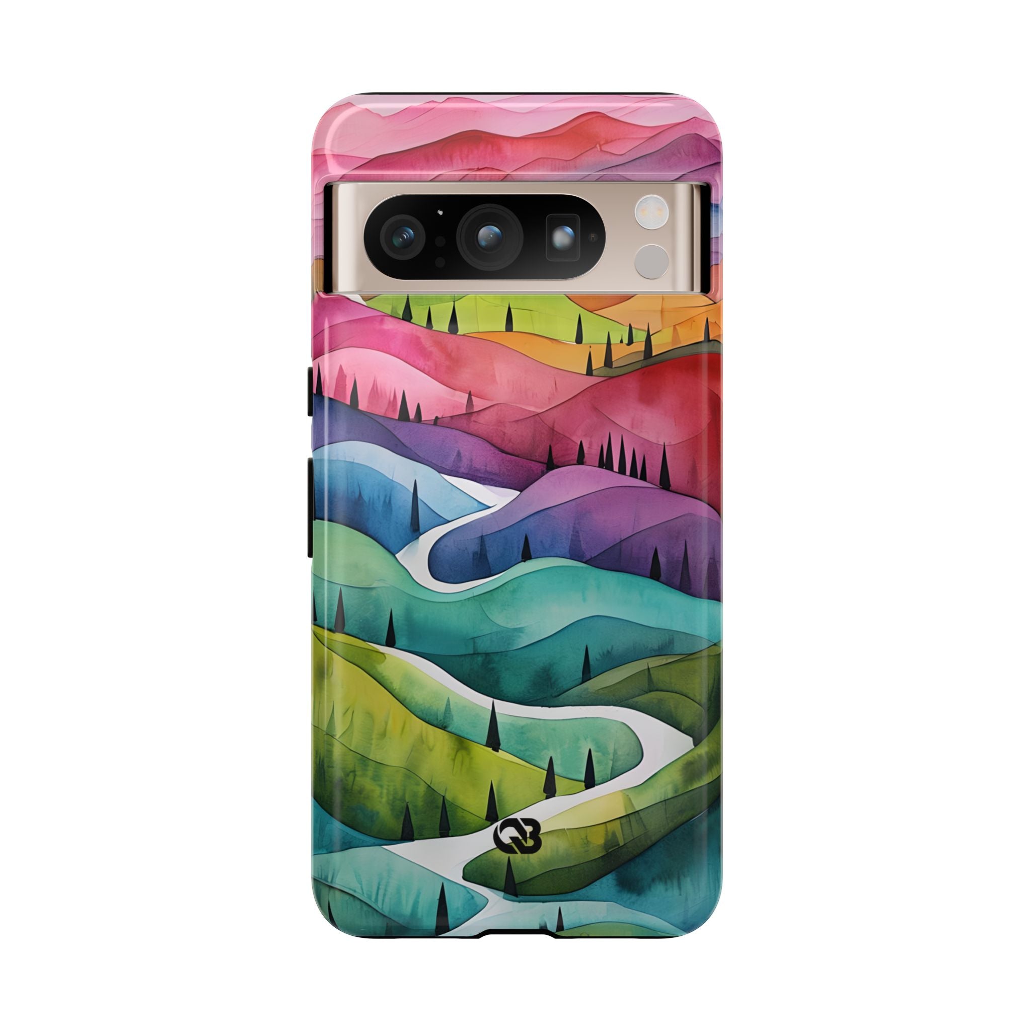 Fluid Rainbow Ridge · Tough Phone Case for Google Pixel