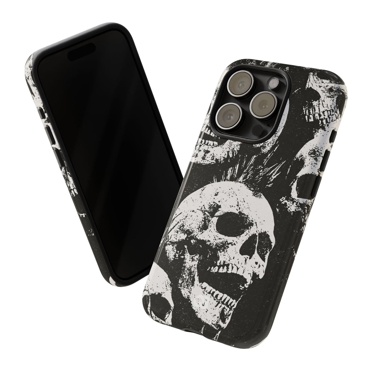 Punk Skull Riot · Tough Phone Case for iPhone · Black