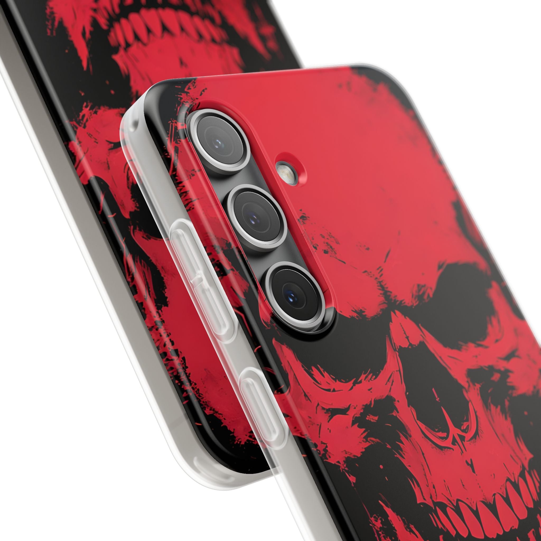 Crimson Street Skull · Soft Handyhülle für Samsung