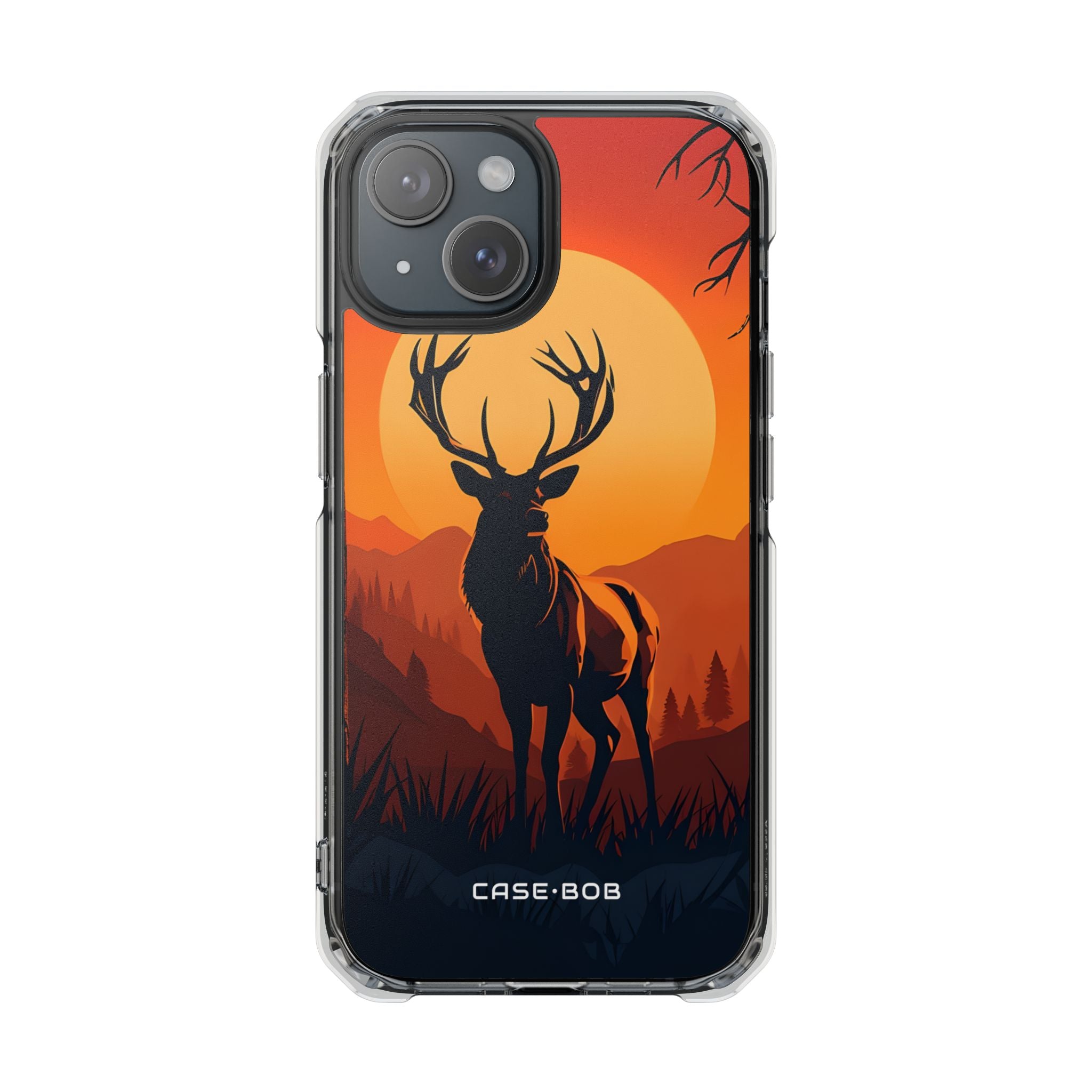 Sunset Stag iPhone 15 Case - Impact