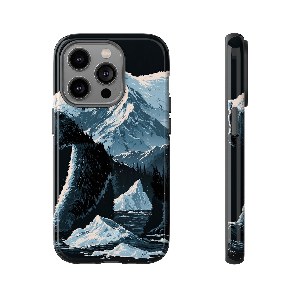 Nordic Arctic Bear · Tough Phone Case for iPhone · Black