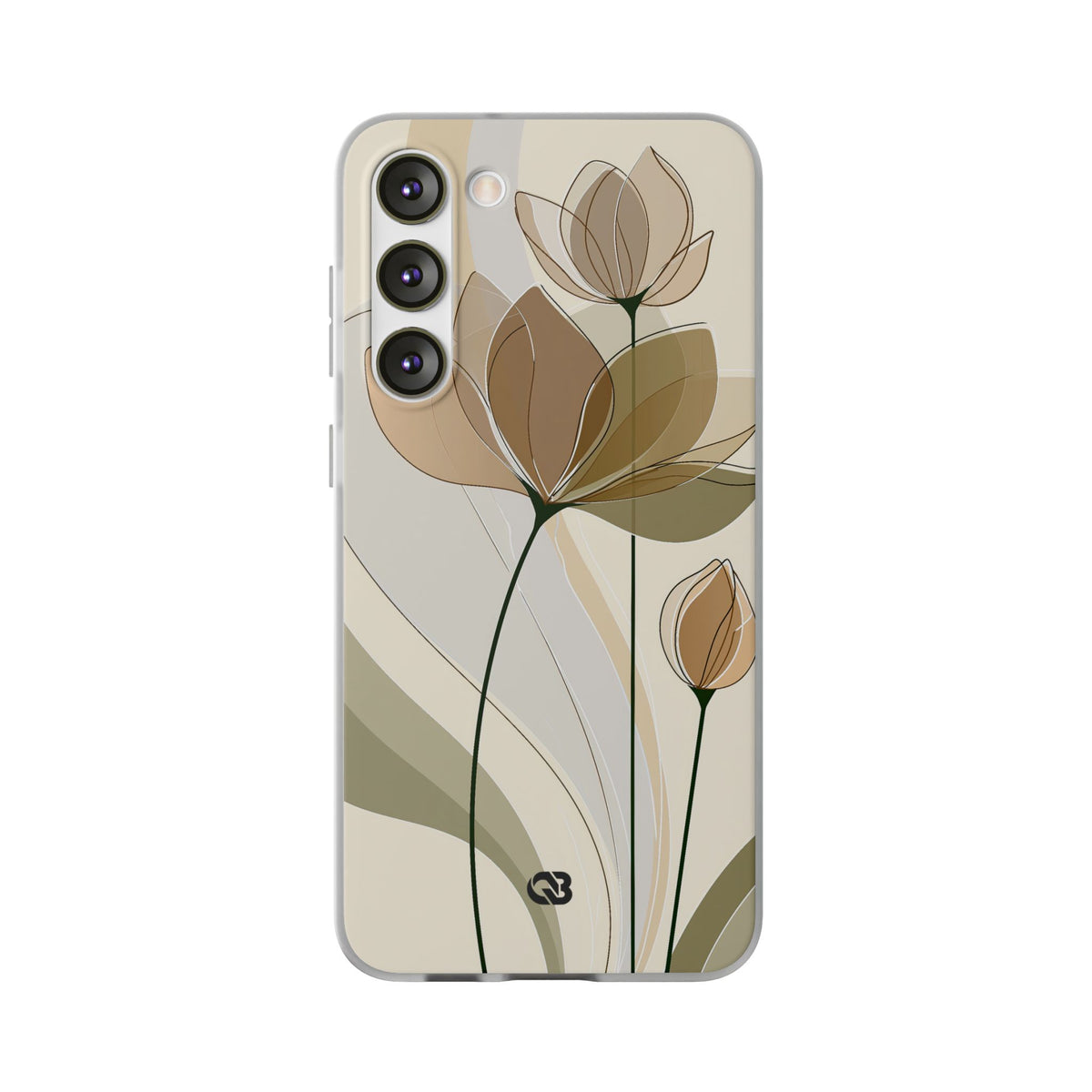 Translucent Petal Contour · Lite Phone Case for Samsung · Beige