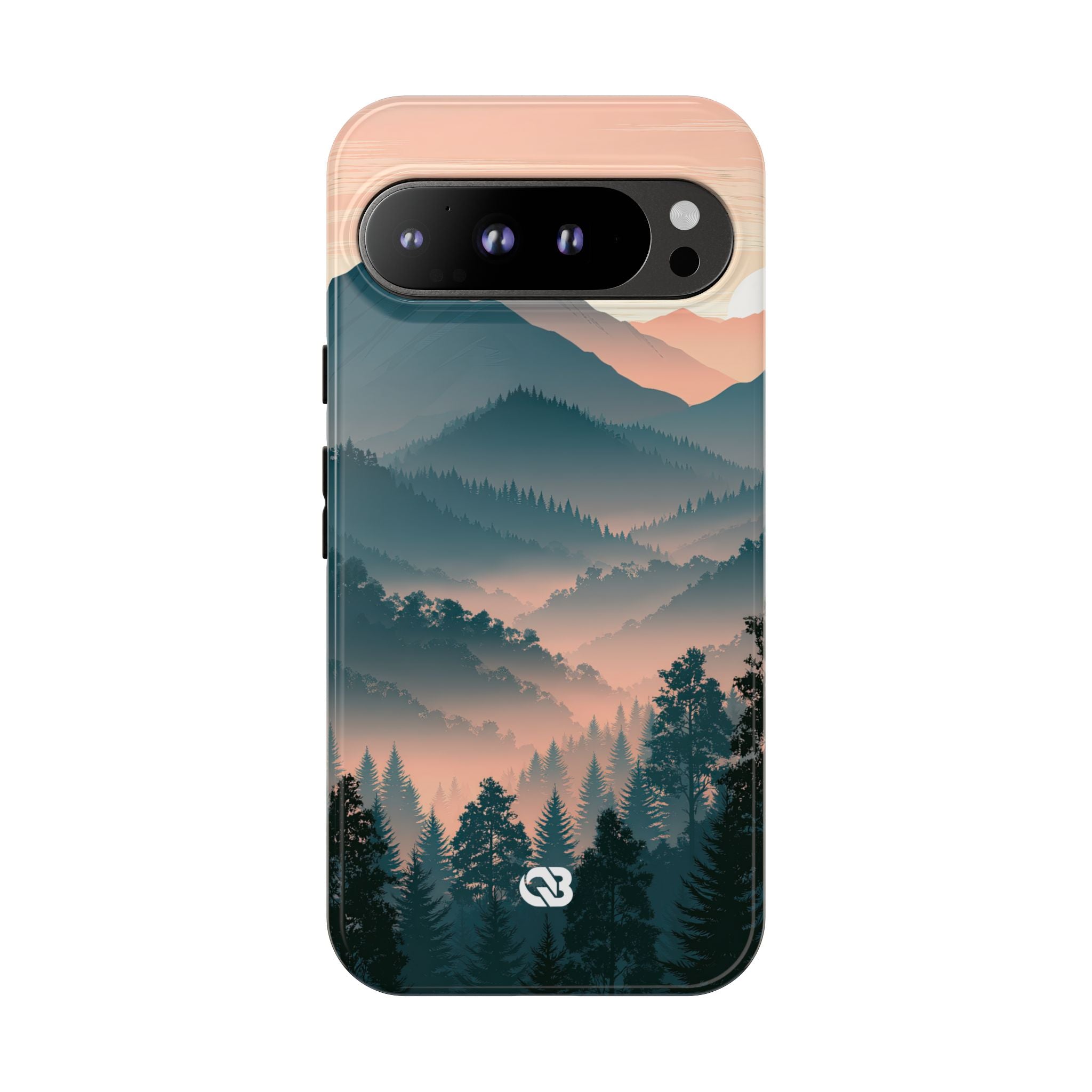 Teal Tough Phone Case for Google Pixel - Alpine Teal Horizon