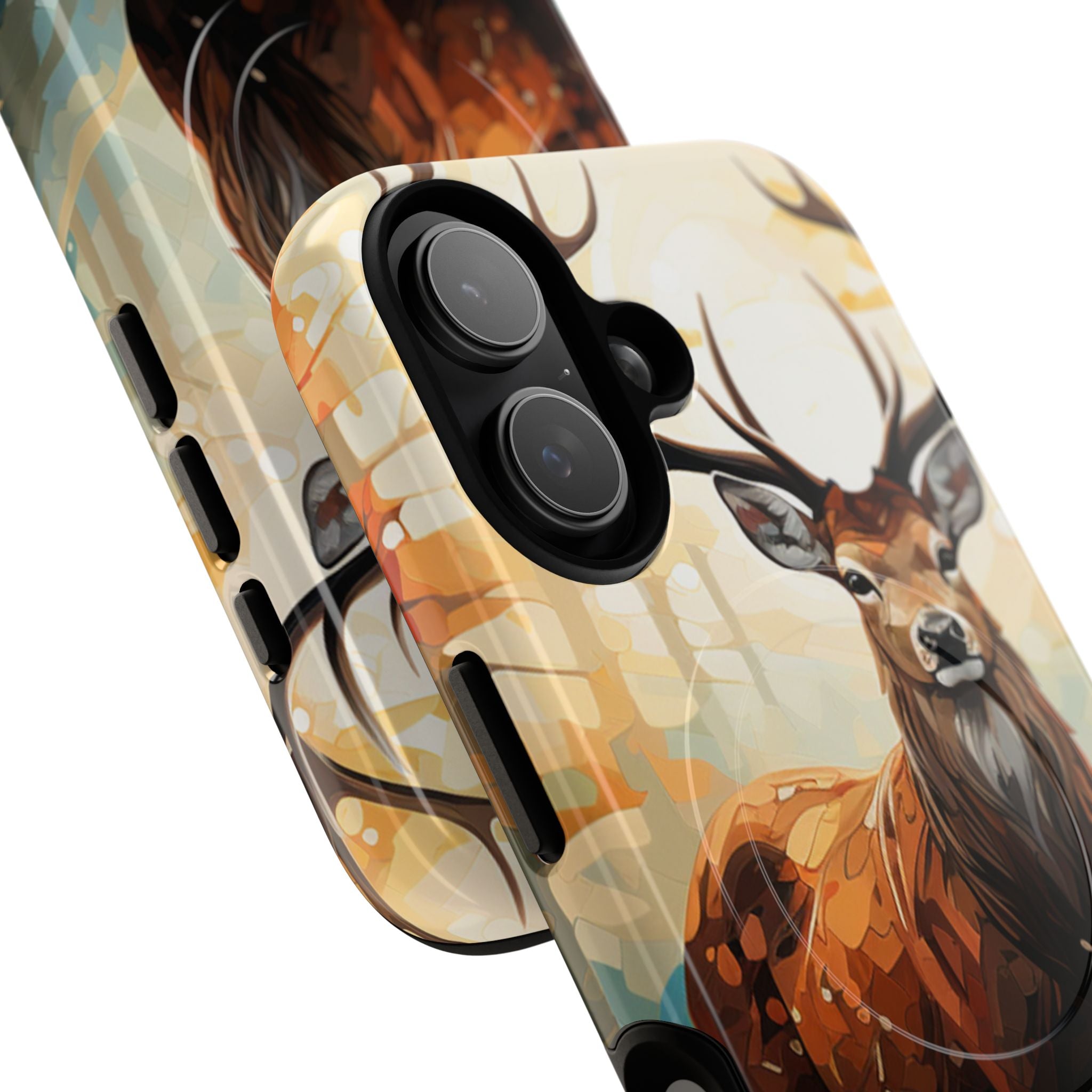 Glowing Stag iPhone 17 Case - Tough+ - CASE•BOB