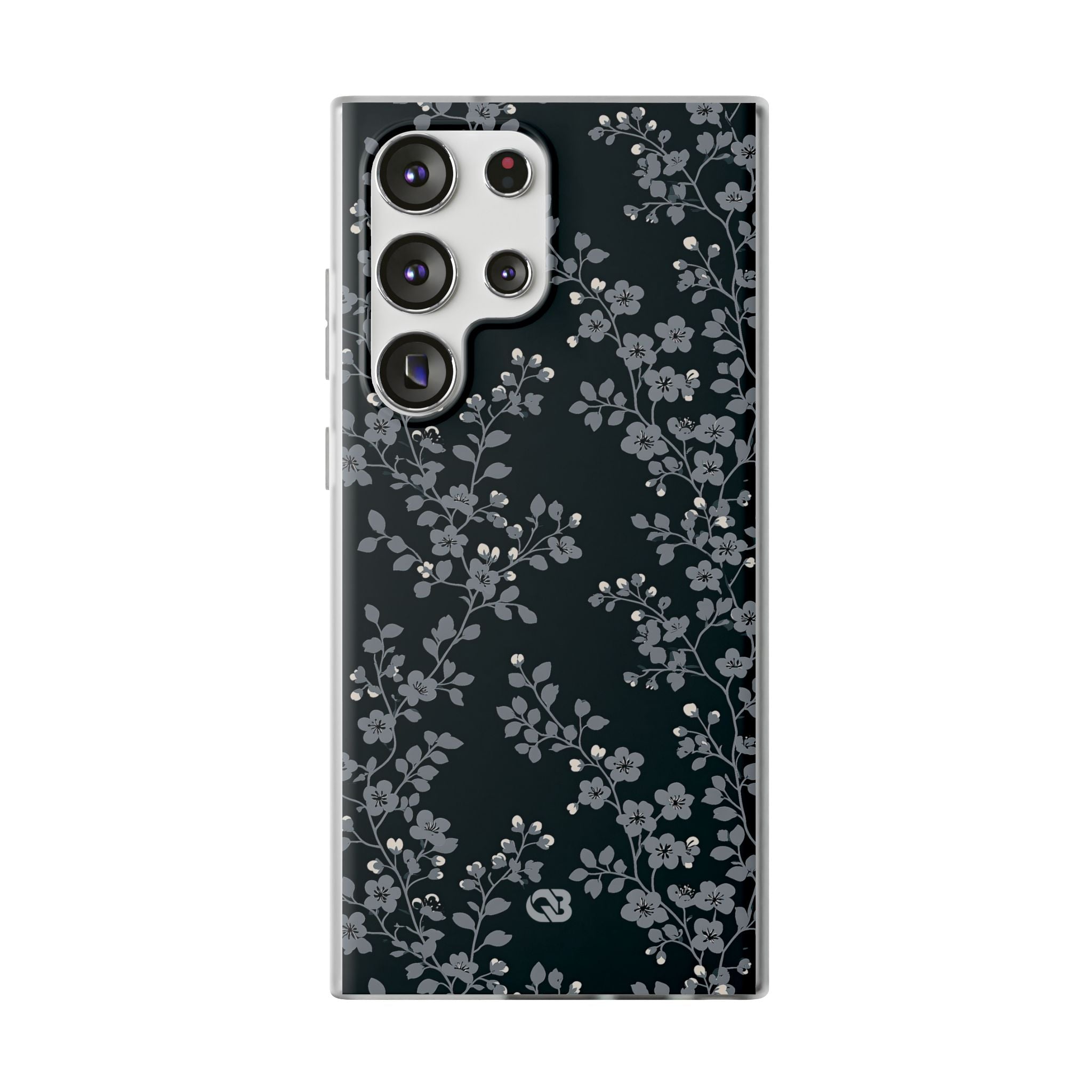 Black Lite Phone Case for Samsung - Midnight Slate Blossom