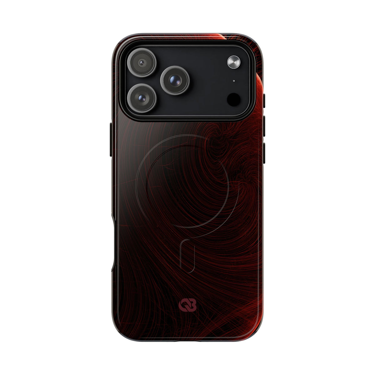 Red Tough 2.0 Magsafe Phone Case for iPhone - Crimson Flare Flux