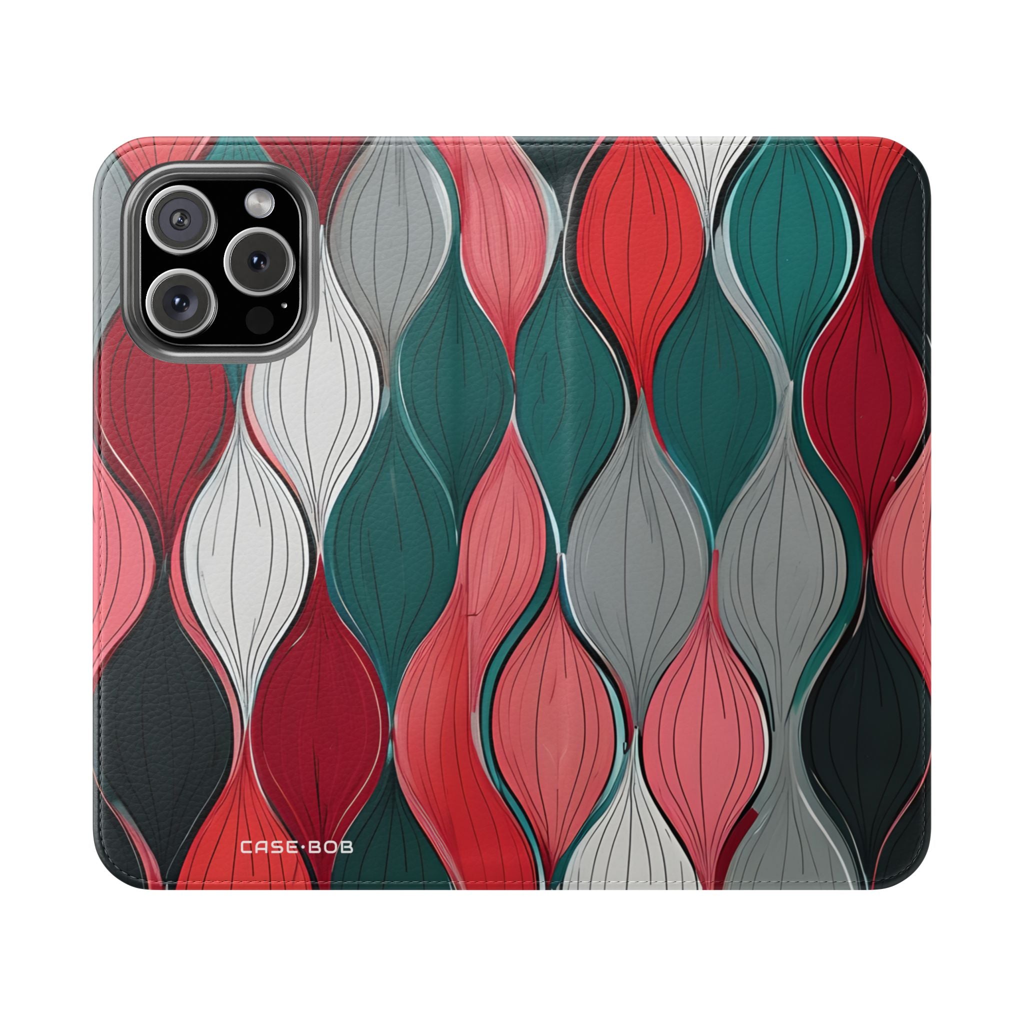 Leaf Spiral Pink - iPhone 16 Max Case - Wallet