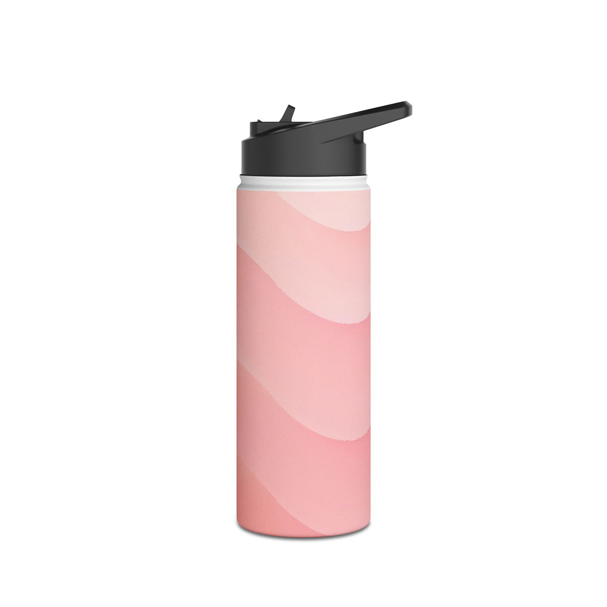 Blush Horizon Waves · Insulated Water Bottle · Pink