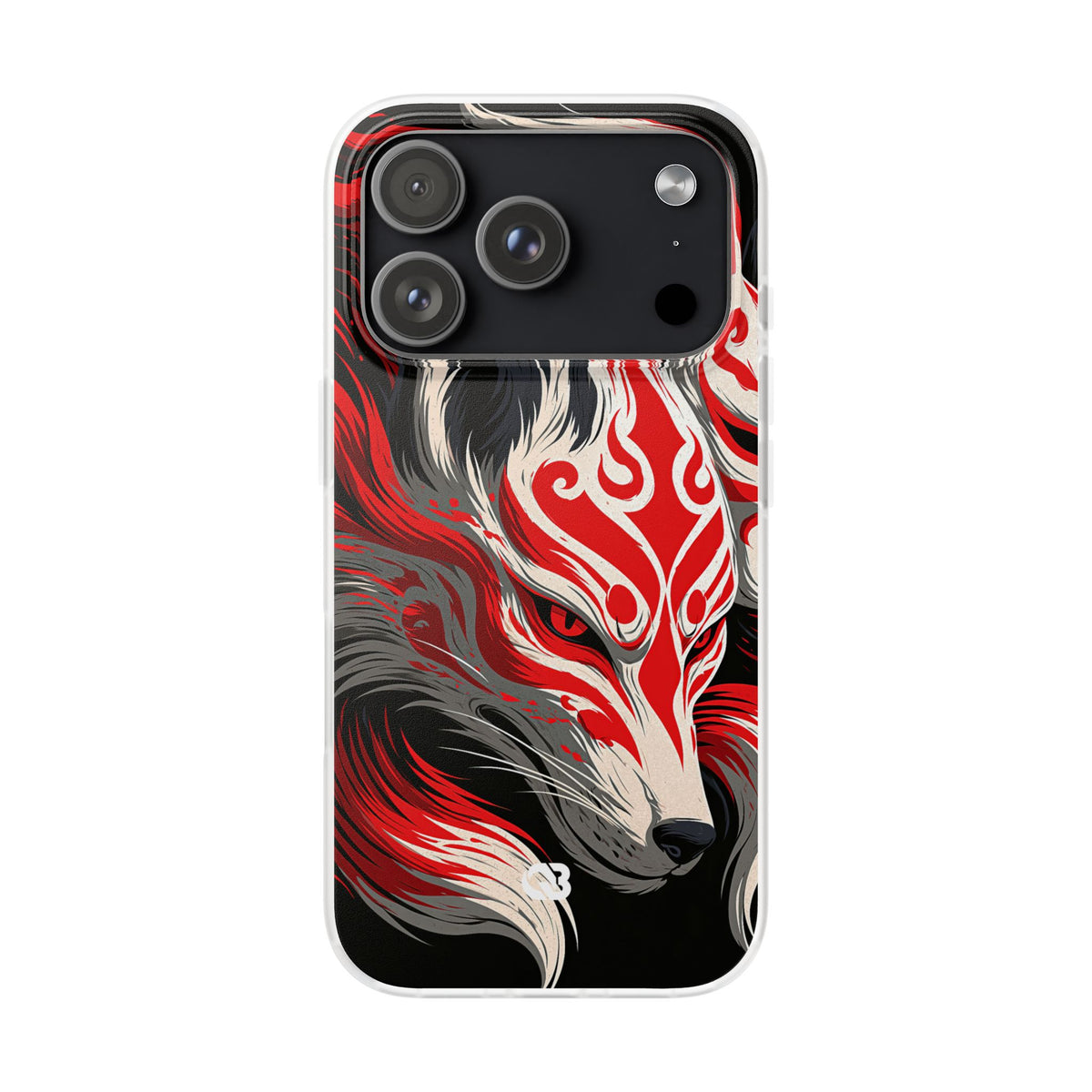 Crimson Kitsune Spirit · Lite Phone Case for iPhone · Red