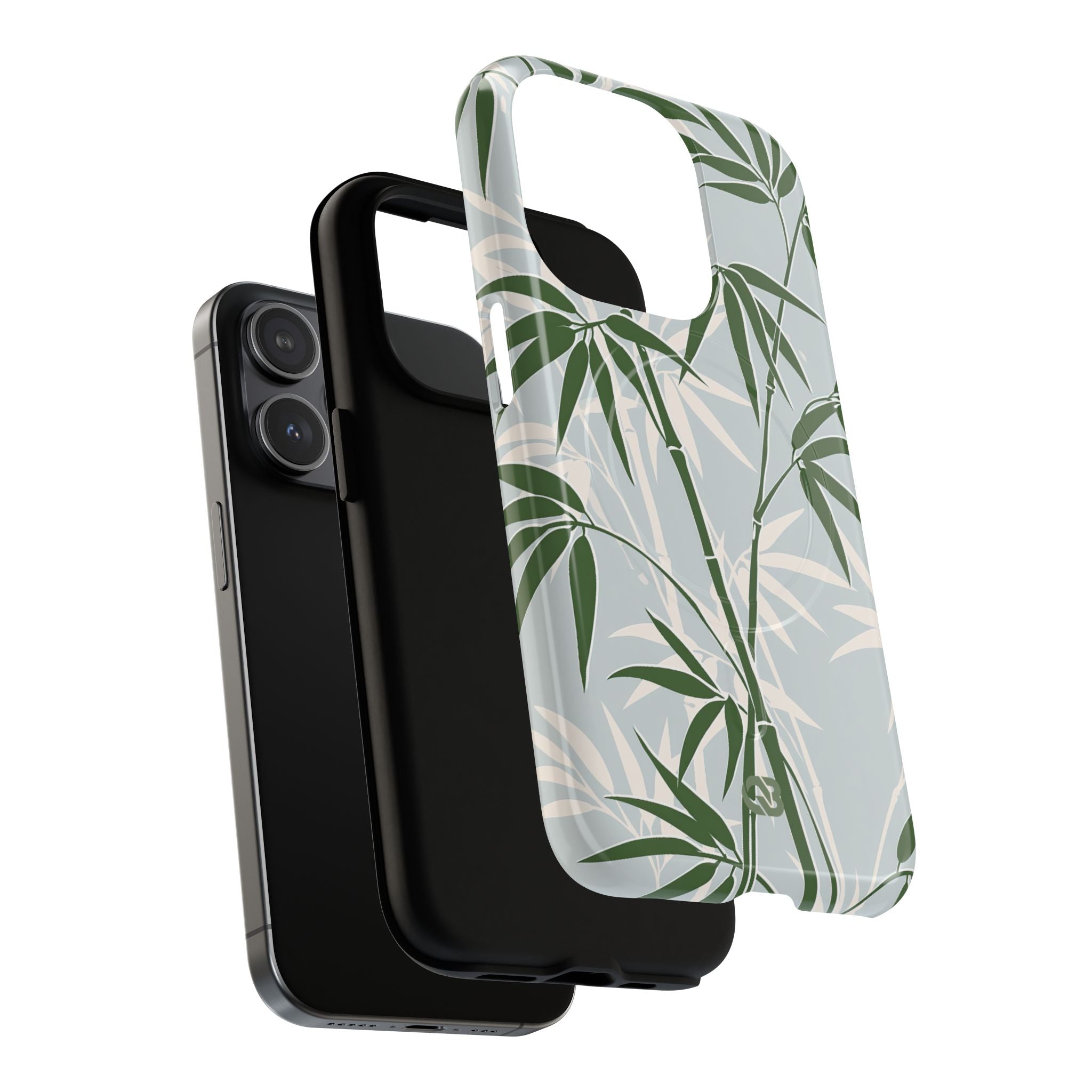 Green Tough 2.0 Magsafe Phone Case for iPhone - Kyoto Bamboo Canopy