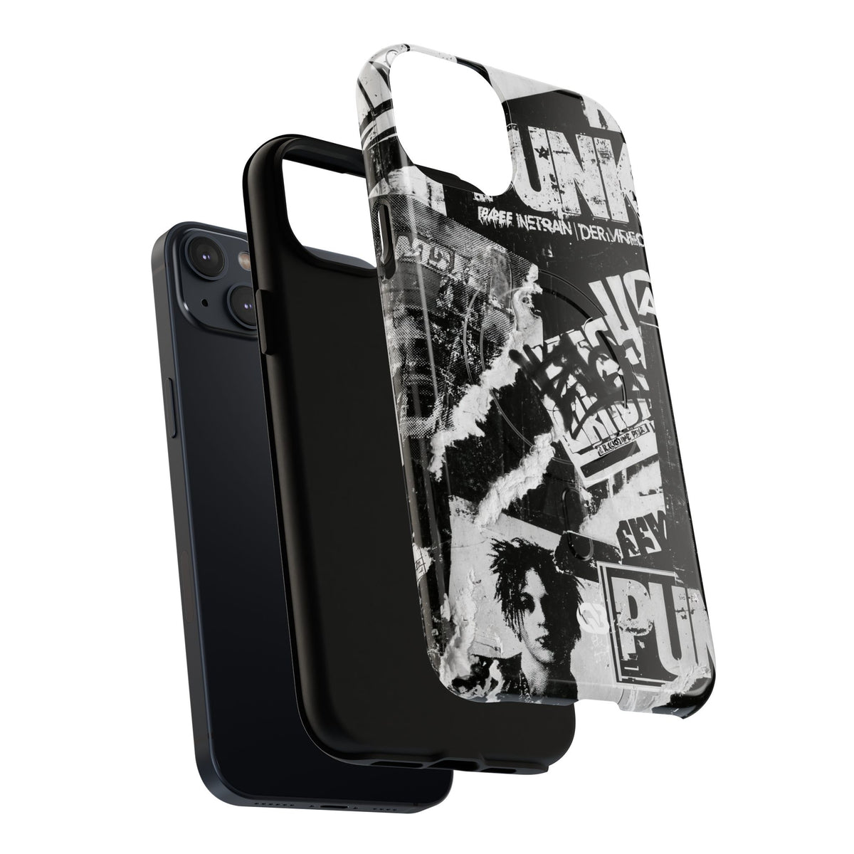 Underground Punk Collage · Tough 2.0 Magnetic Phone Case for iPhone · Black