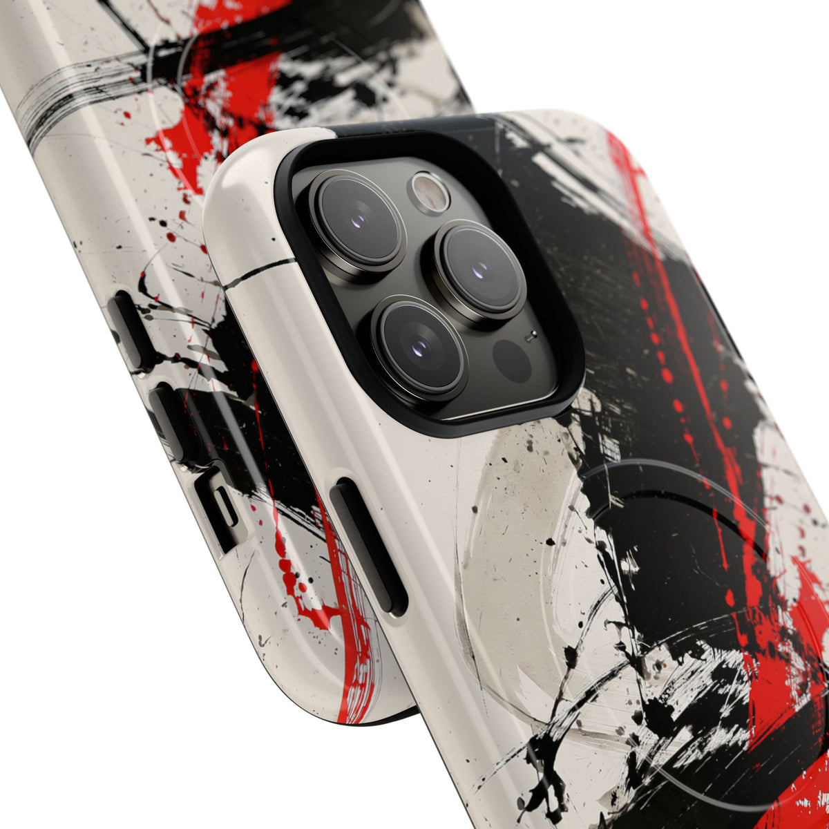 Crimson Sumi Slash · Tough 2.0 Magnetic Phone Case for iPhone · White