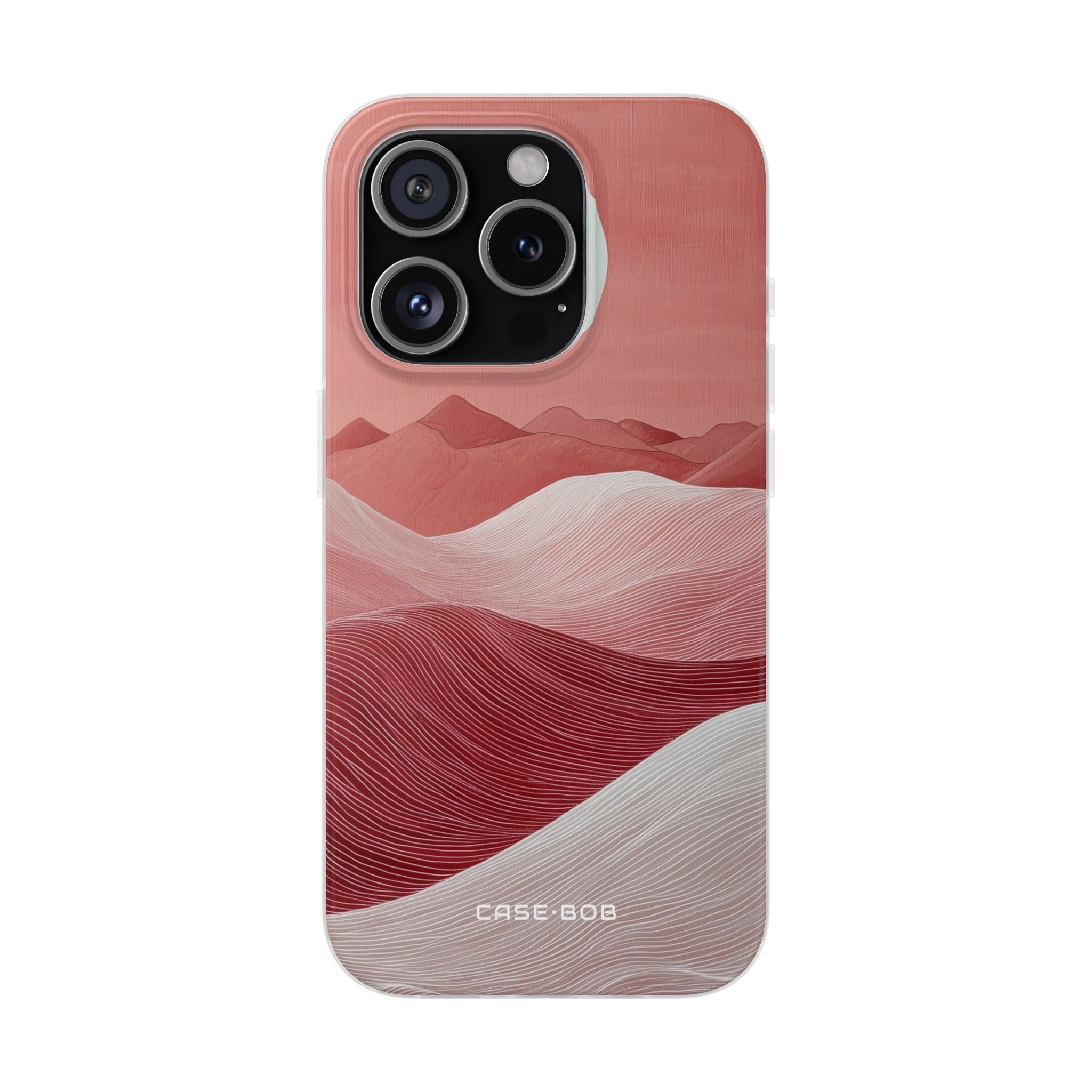 White Orb Dunes iPhone 15 Pro Case - Soft