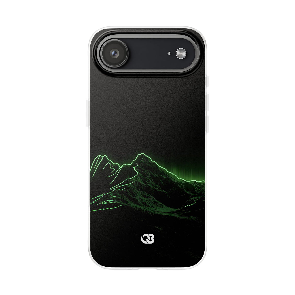 Nordic Mountain Contour · Lite Phone Case for iPhone · Black