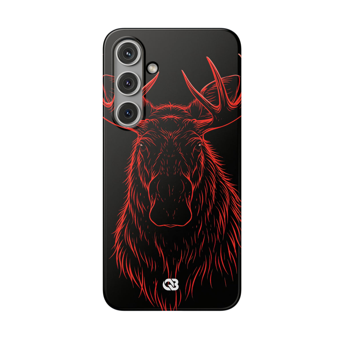 Nordic Moose Contour · Lite Phone Case for Samsung · Red