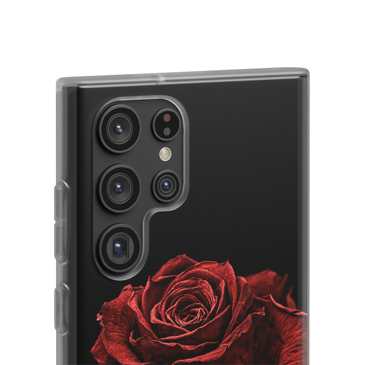 Crimson Noir Rose · Lite Phone Case for Samsung · Black