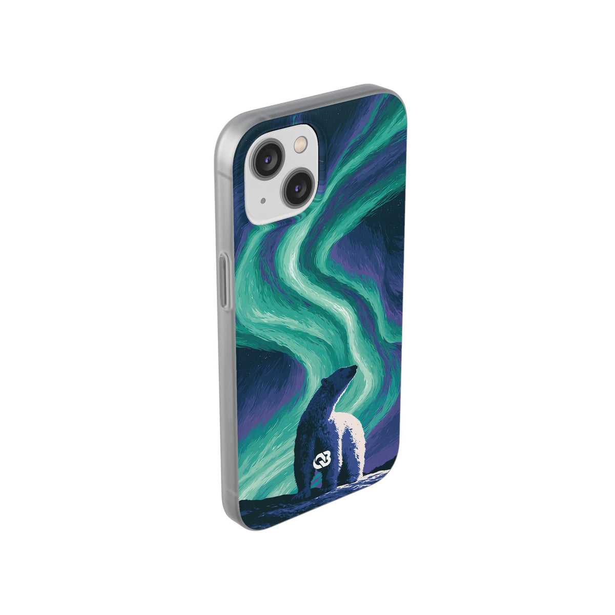 Arctic Aurora Bear · Lite Phone Case for iPhone · Teal