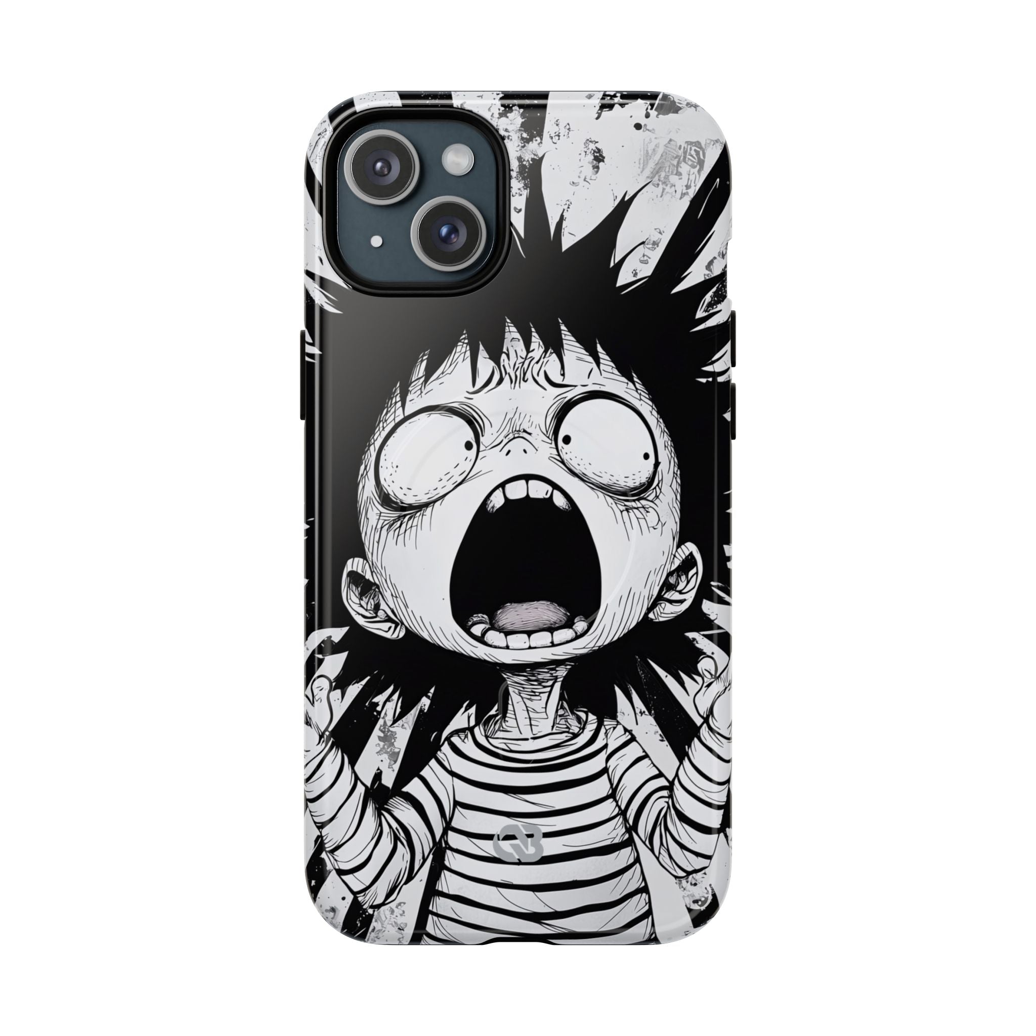 Chaotic Monochrome Scream · Tough+ Fundas para teléfono para iPhone · Magsafe