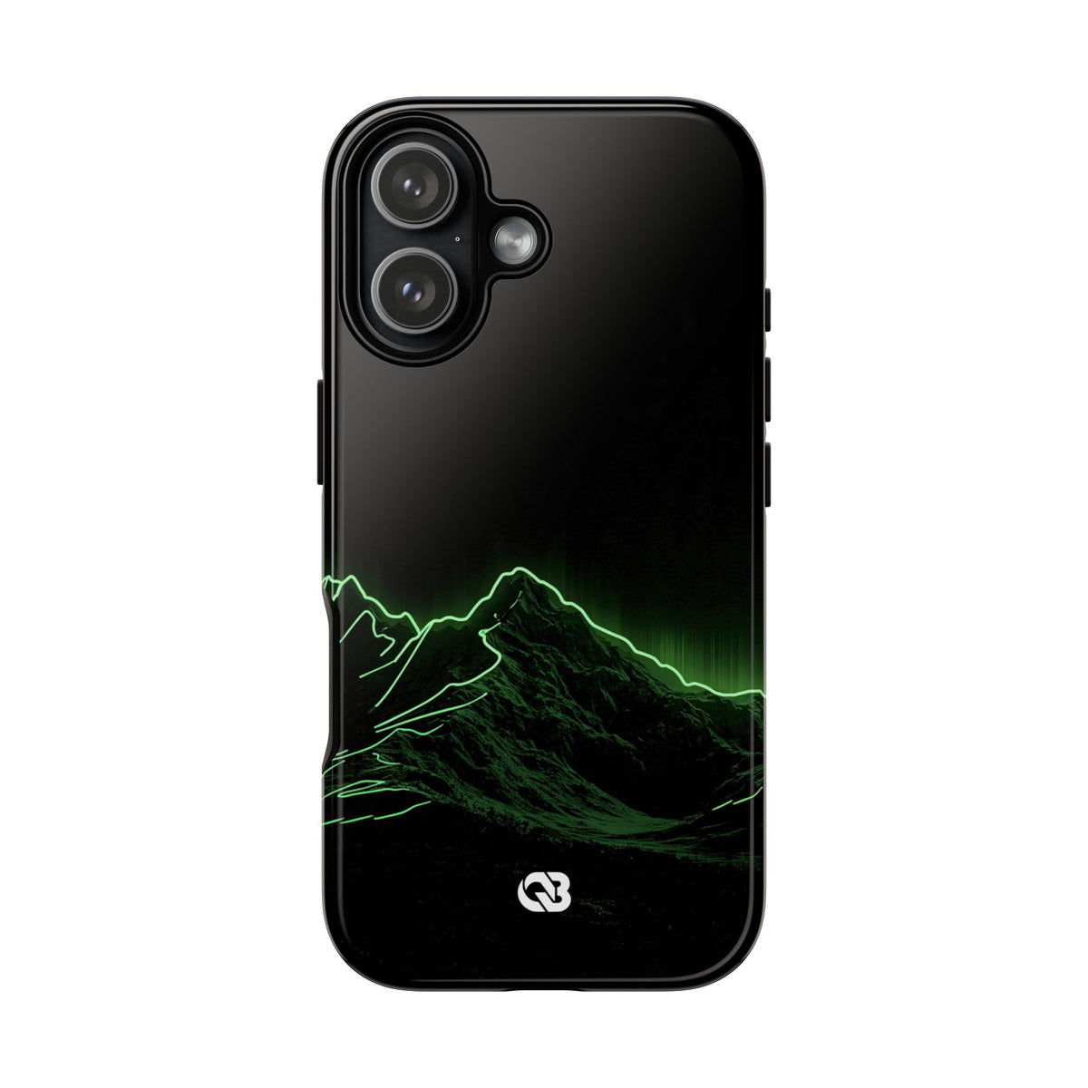 Nordic Mountain Contour · Tough Phone Case for iPhone · Black