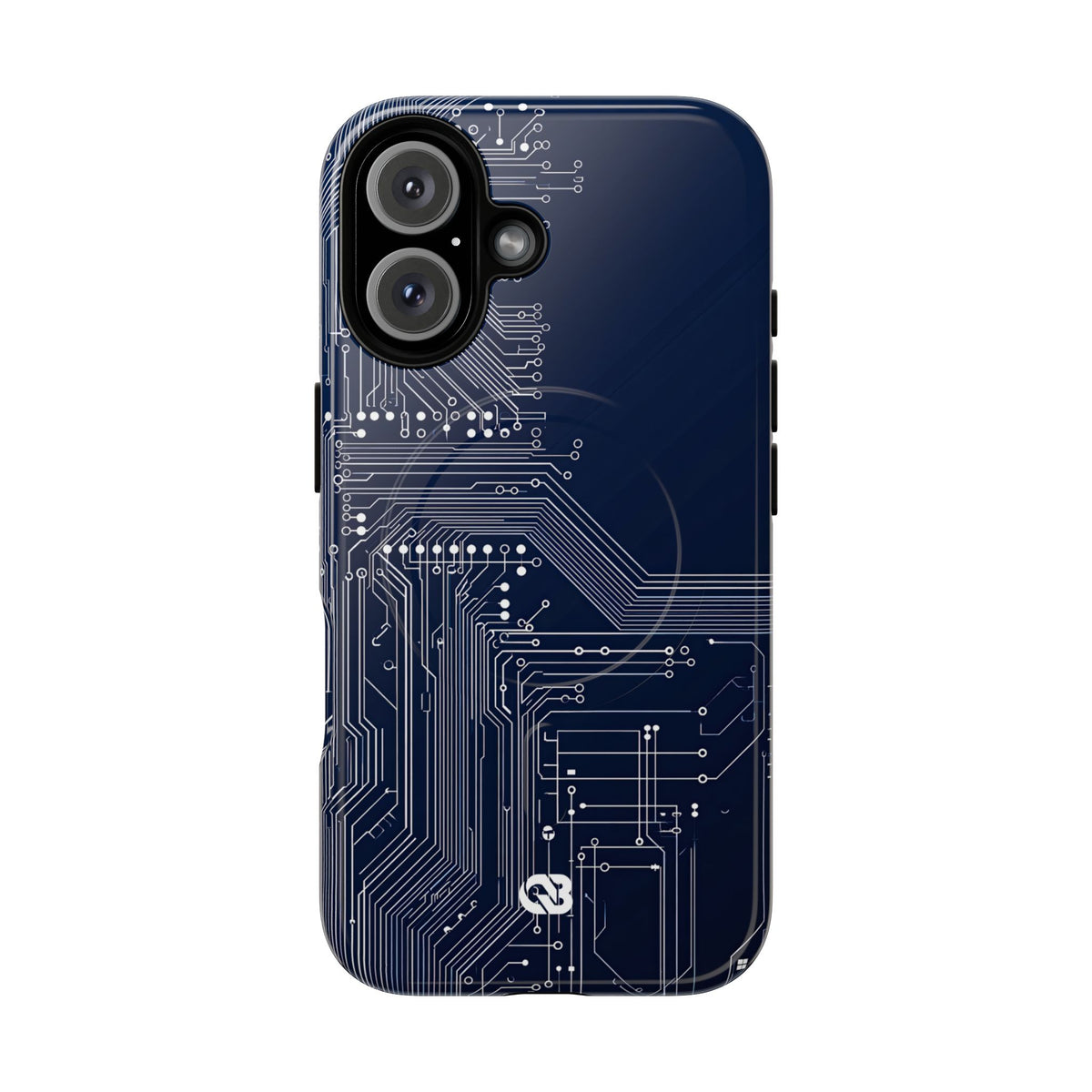 Blue Tough 2.0 Magsafe Phone Case for iPhone - Cobalt Data Stream
