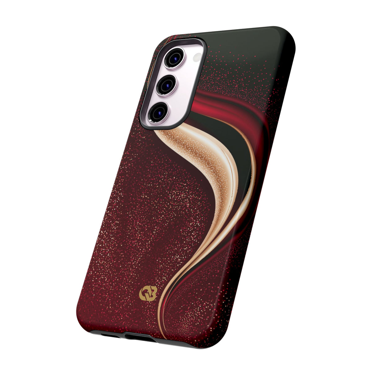 Gilded Crimson Flow · Tough Phone Case for Samsung · Red