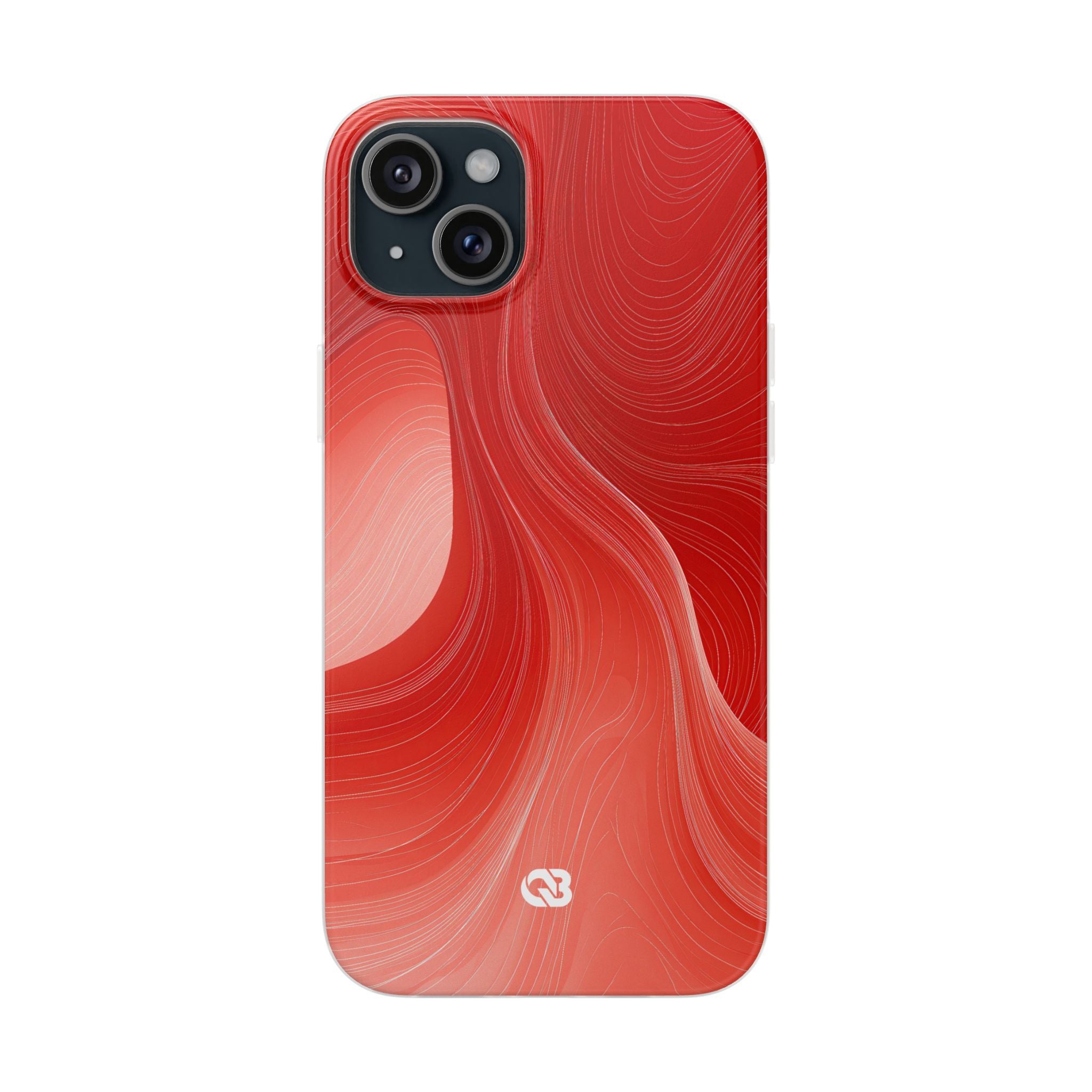 Red Lite Phone Case for iPhone - Crimson Silk Strands