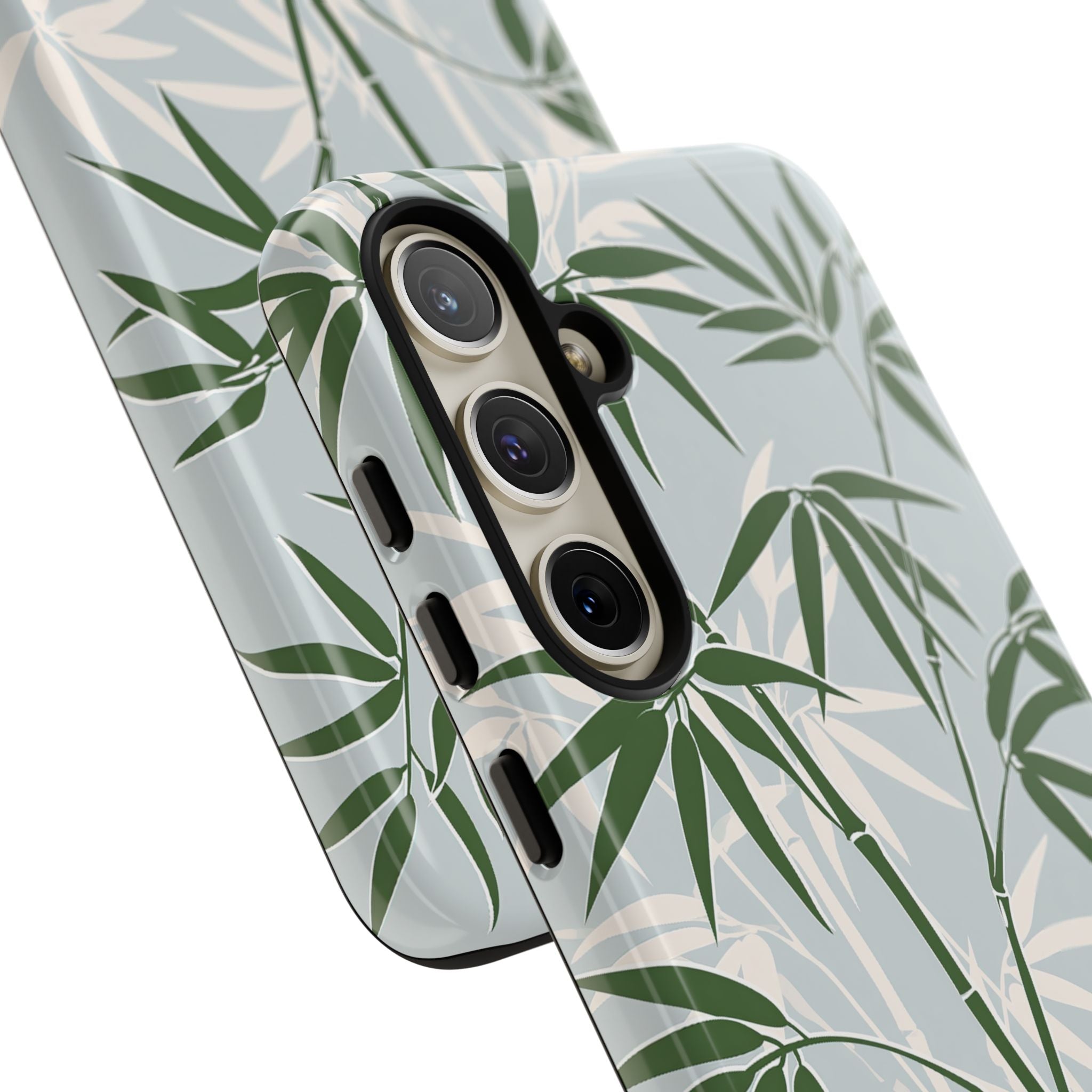 Green Tough Phone Case for Samsung - Kyoto Bamboo Canopy