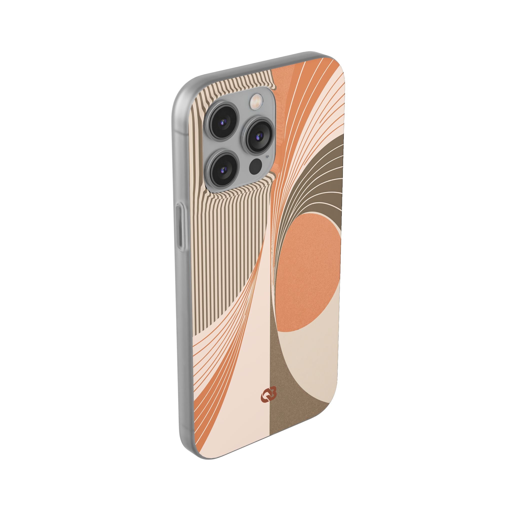 Orange Lite Phone Case for iPhone - Desert Arc Horizon