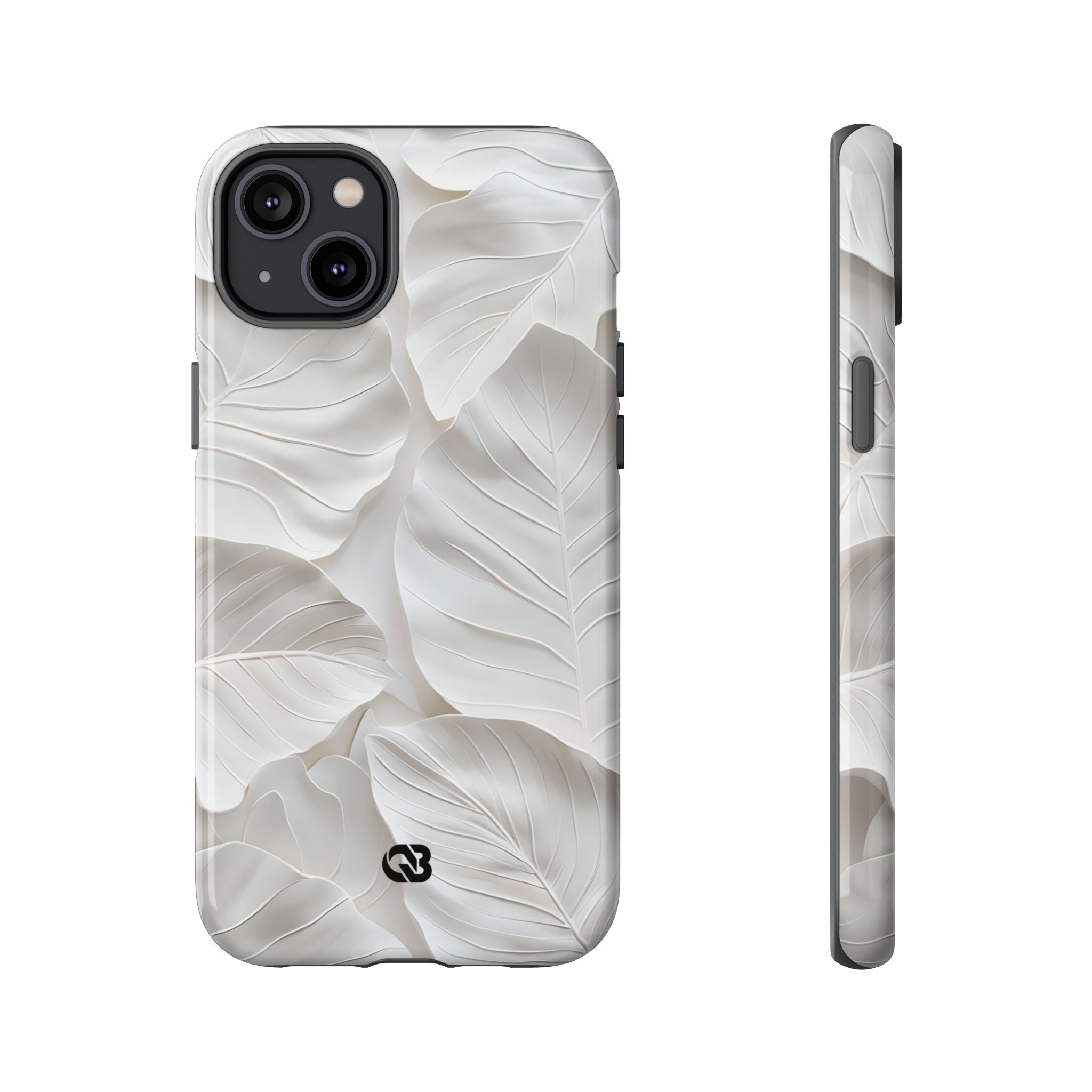Sculpted Ivory Leaves · Tough Coque de téléphone pour iPhone