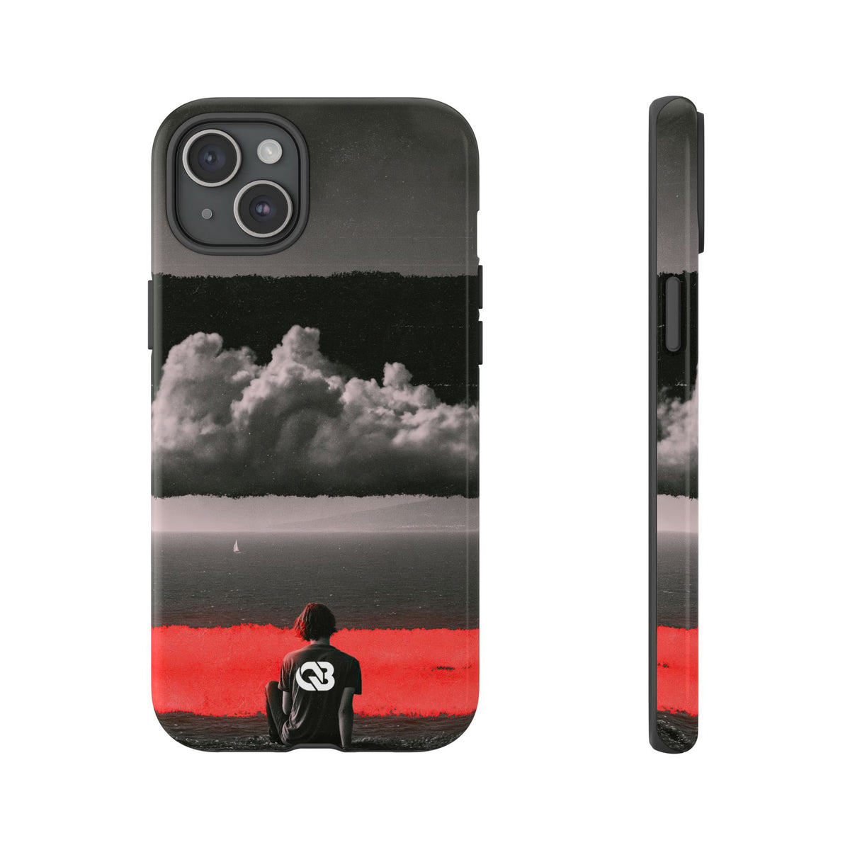 Crimson Horizon · Tough Phone Case for iPhone · Black