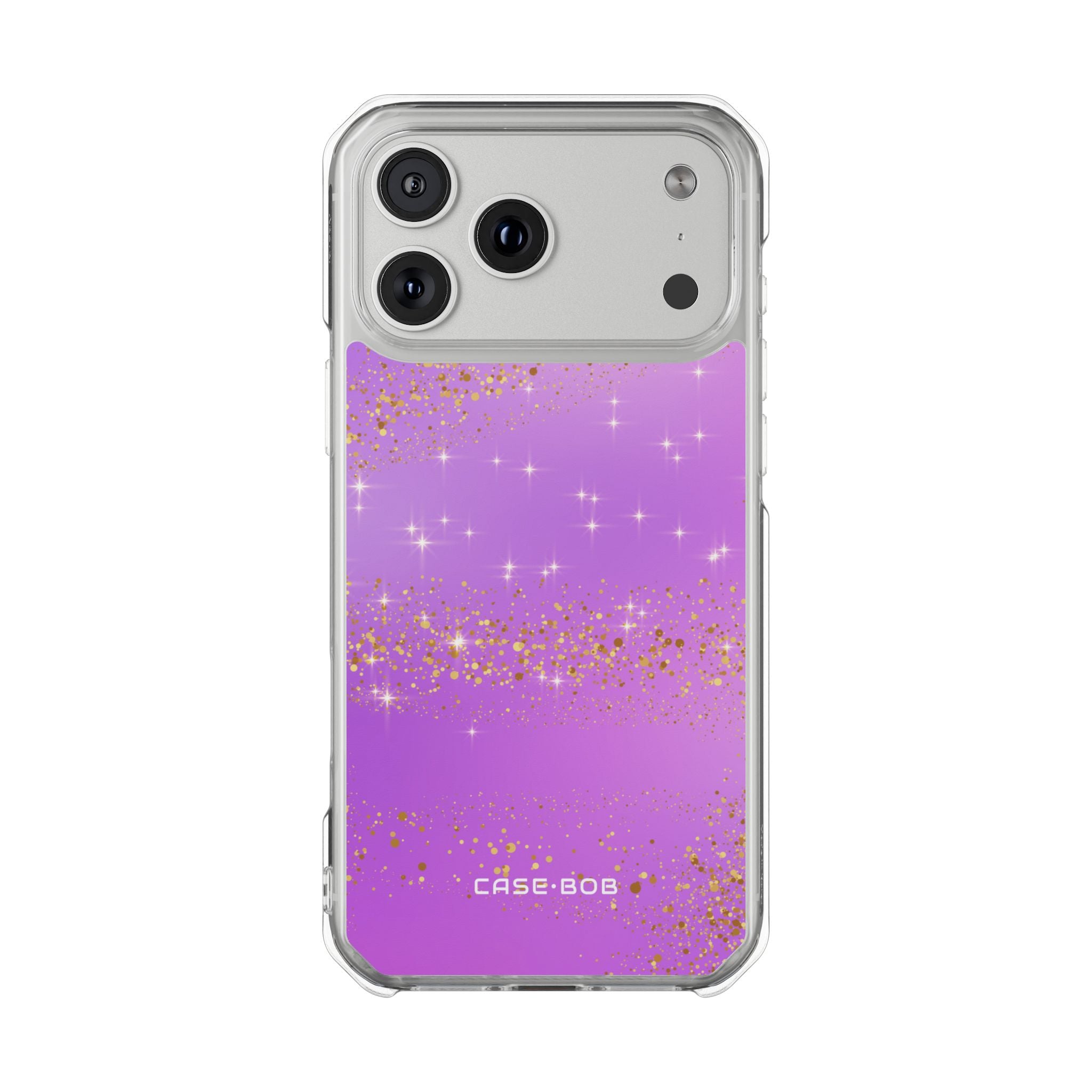Golden Glitter Bands iPhone 17 Pro Max Cover - Impact