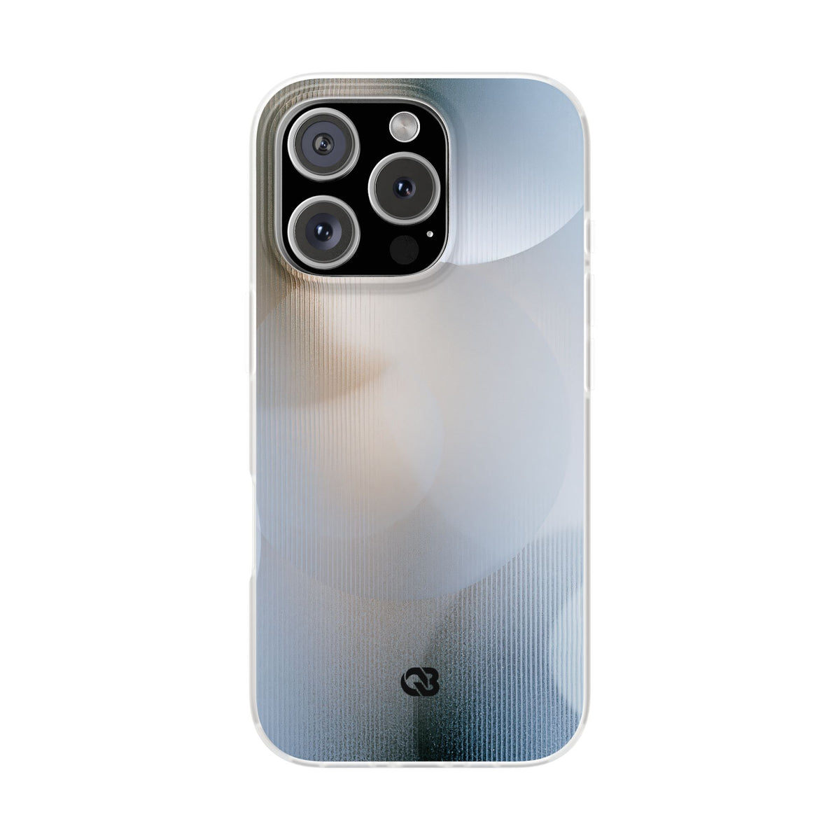 White Lite Phone Case for iPhone - Frosted Ribbed Sphere