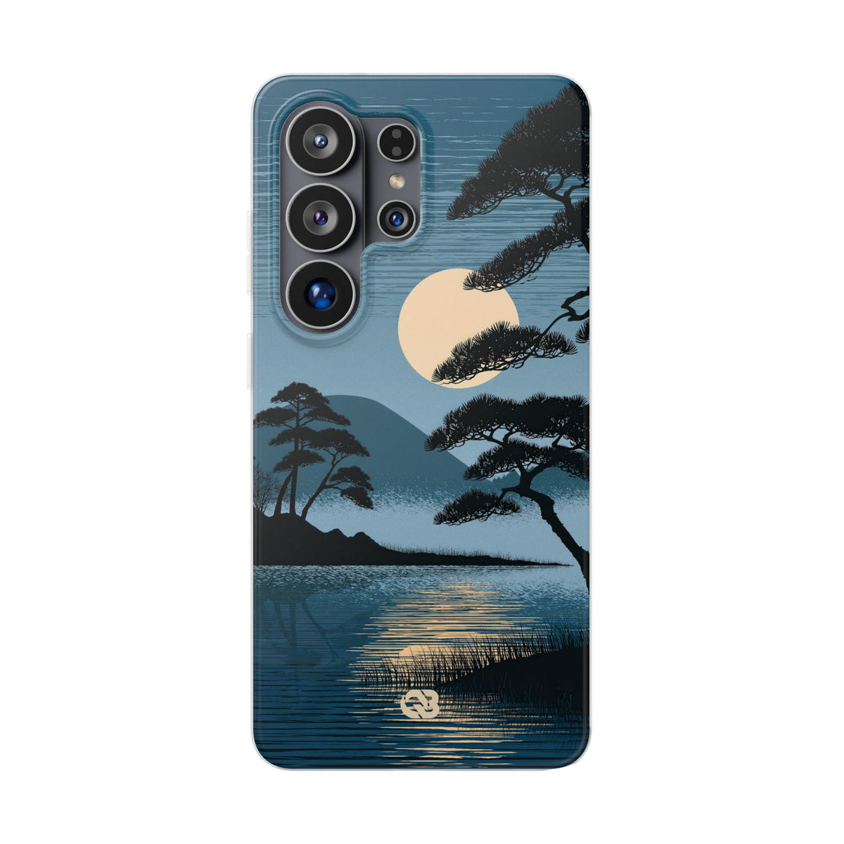 Blue Lite Phone Case for Samsung - Midnight Kyoto Pine