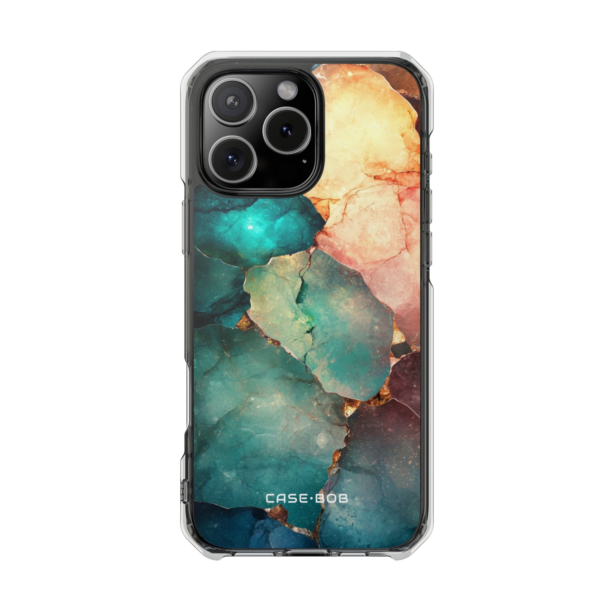 Türkis Mosaik Adern iPhone 16 Pro Max Case - Impact