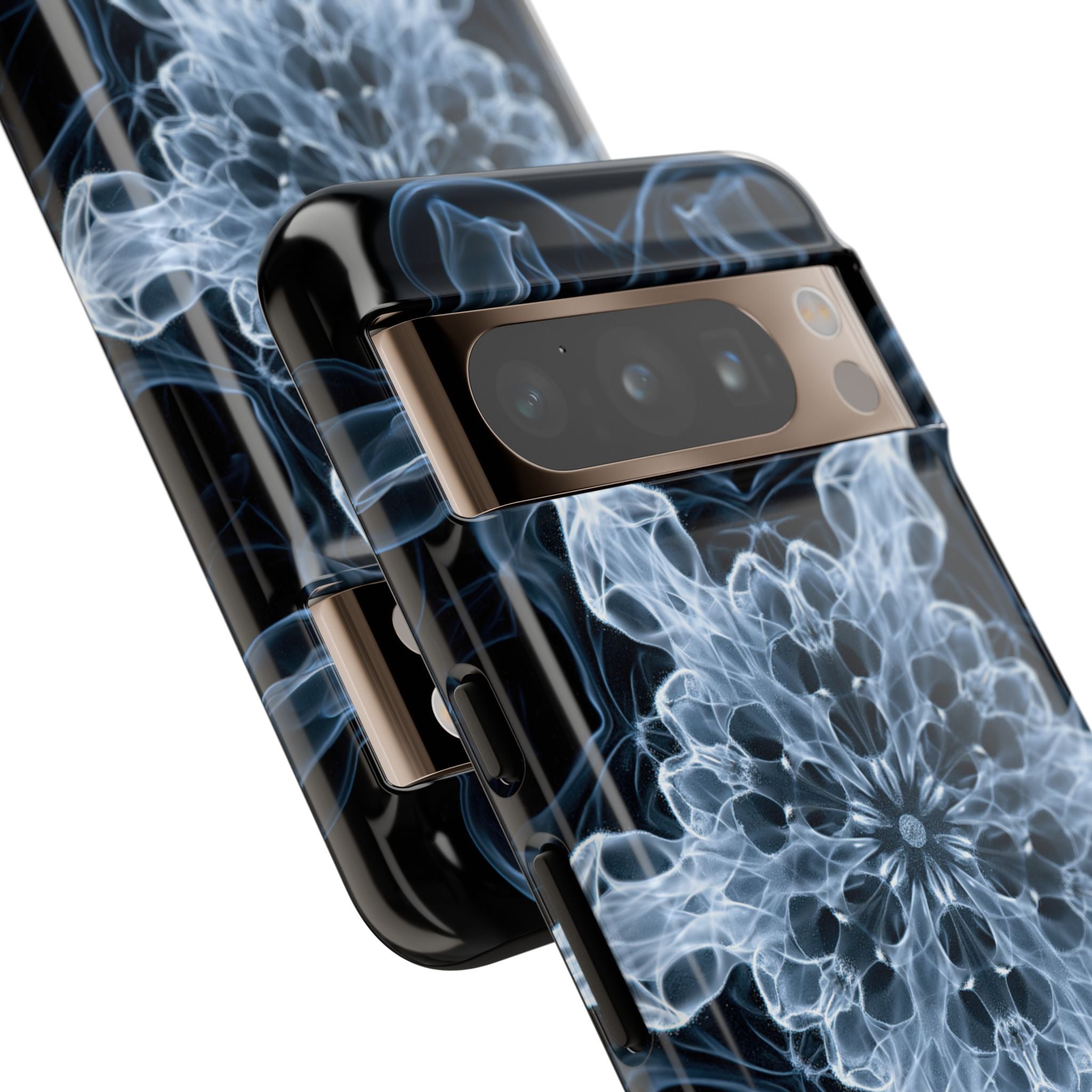 Blue Tough Phone Case for Google Pixel - Glacial Smoke Crown