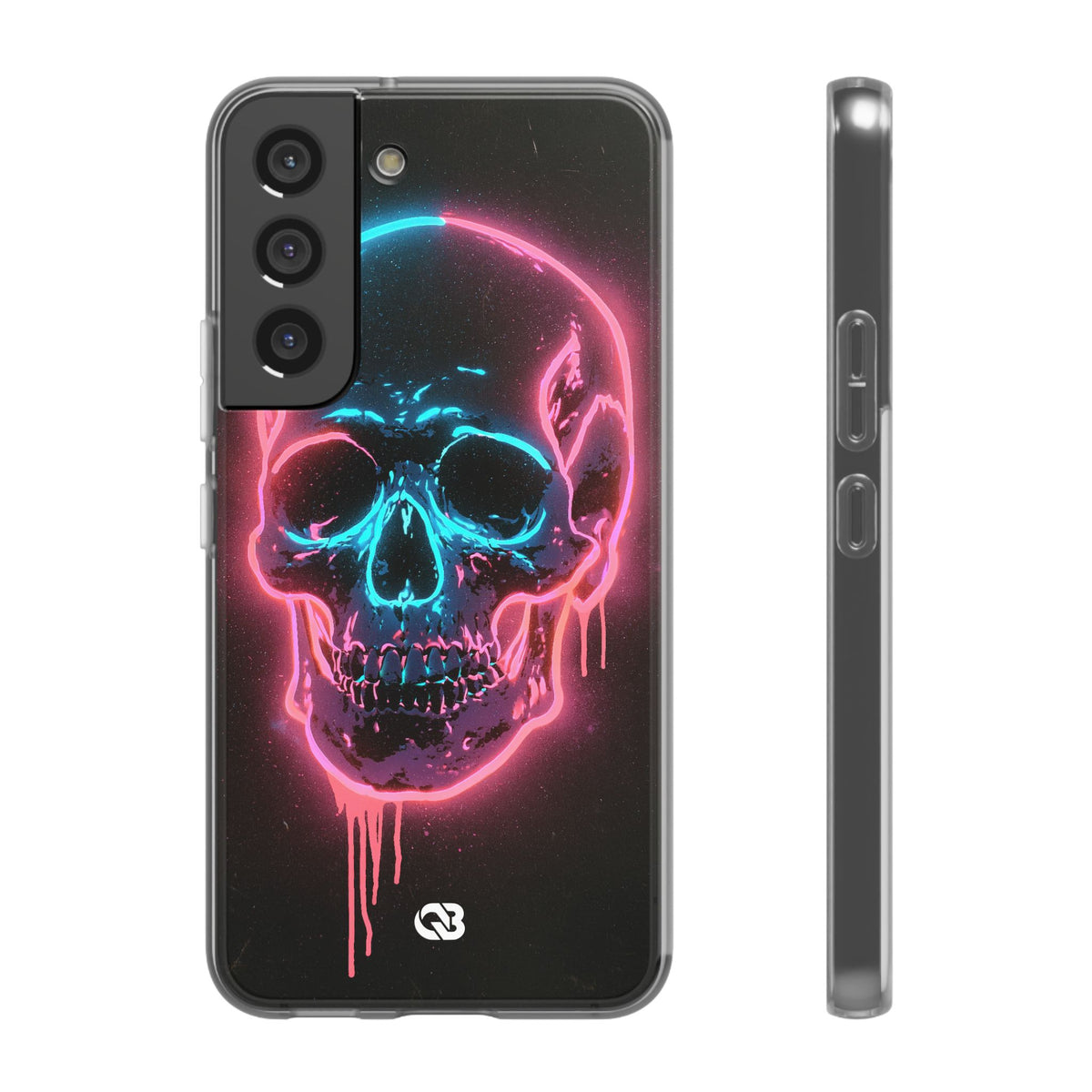 Neon Drip Skull · Lite Phone Case for Samsung · Black