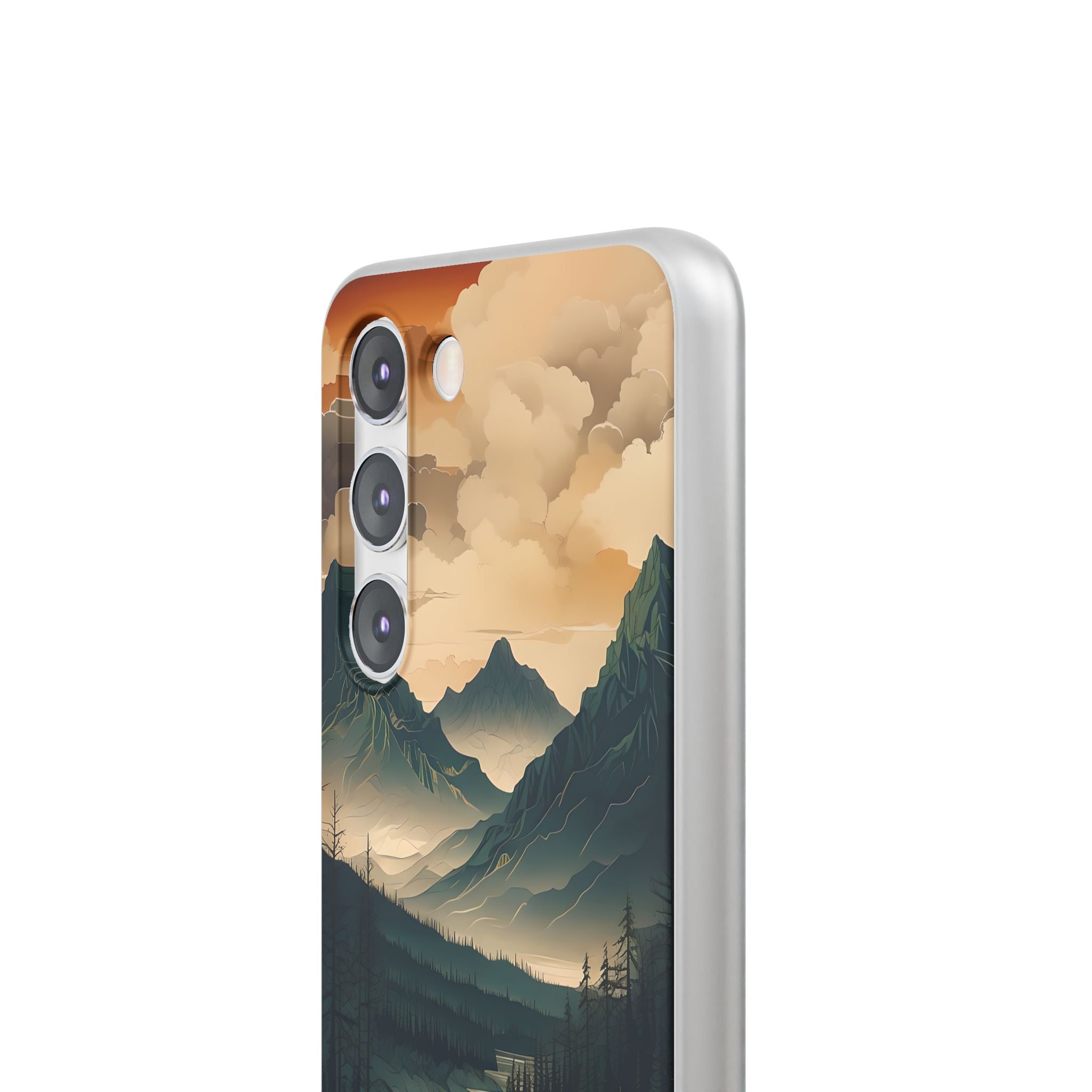 Summit River Dusk · Soft Phone Case for Samsung