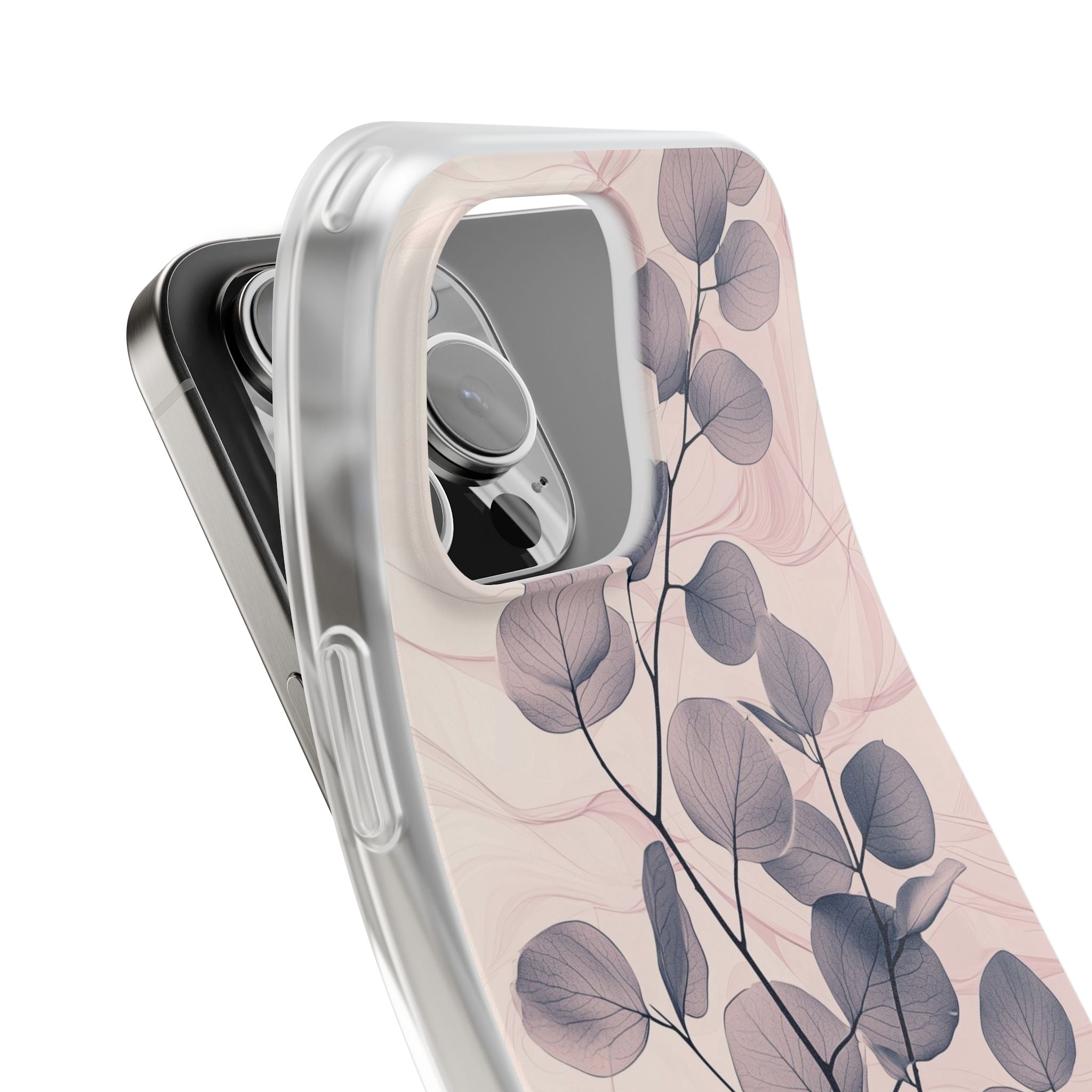 Veined Leaf Whisper iPhone 16 Pro Max Case - Soft