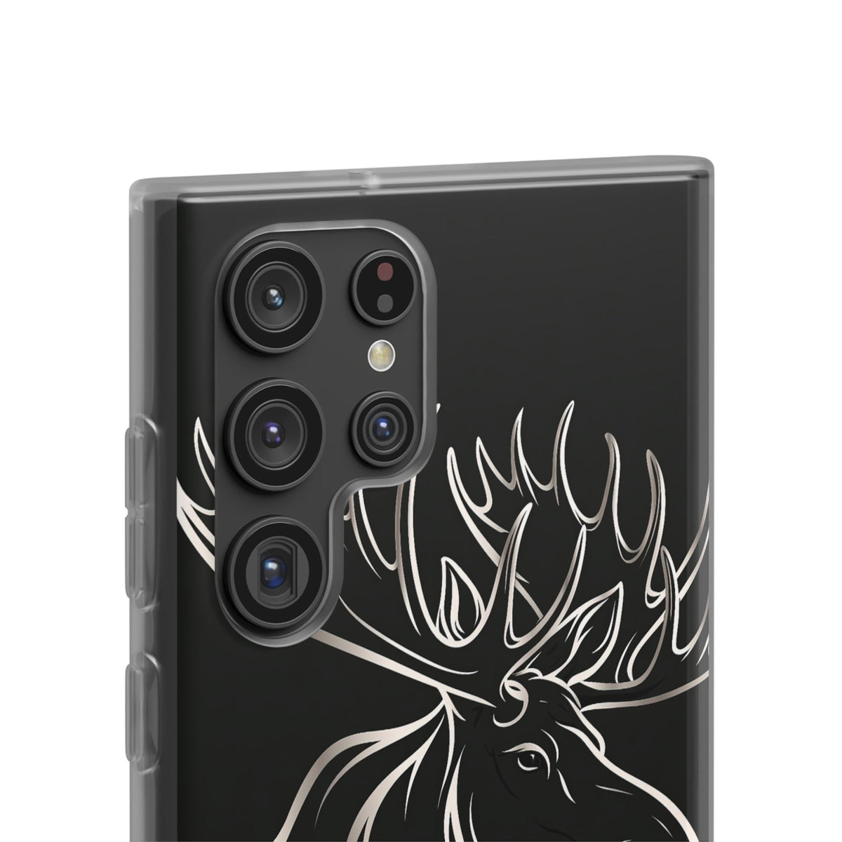Nordic Moose Contour · Lite Phone Case for Samsung · Black
