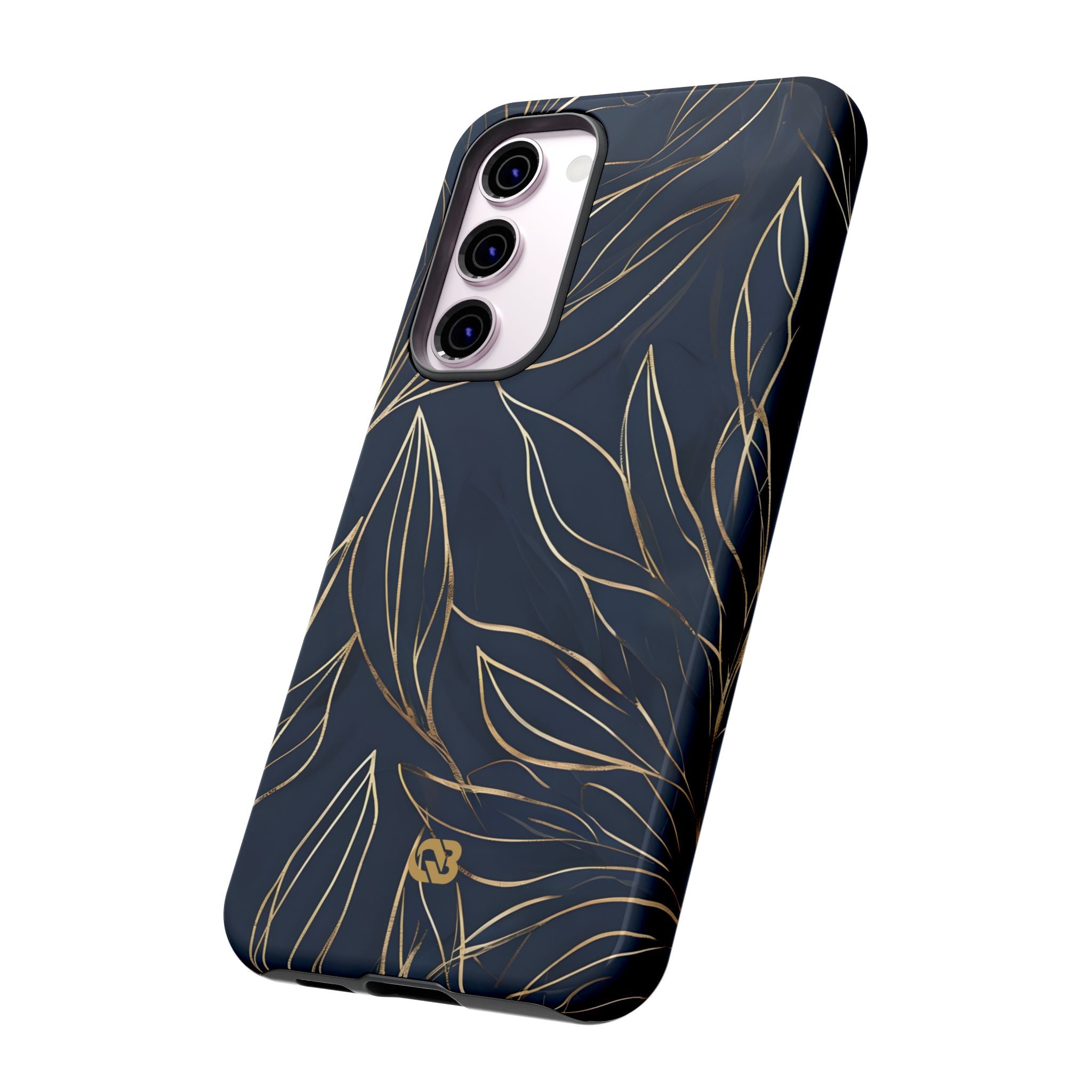 Gilded Navy Foliage · Tough Etui na telefon dla Samsung