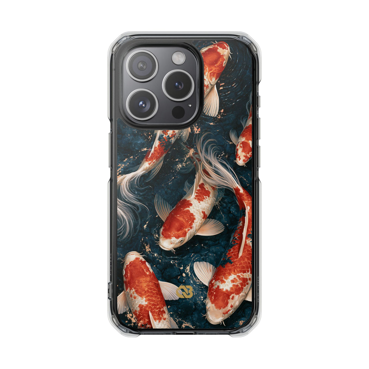 Imperial Nishikigoi · Clear Impact Magnetic Phone Case for iPhone · Blue